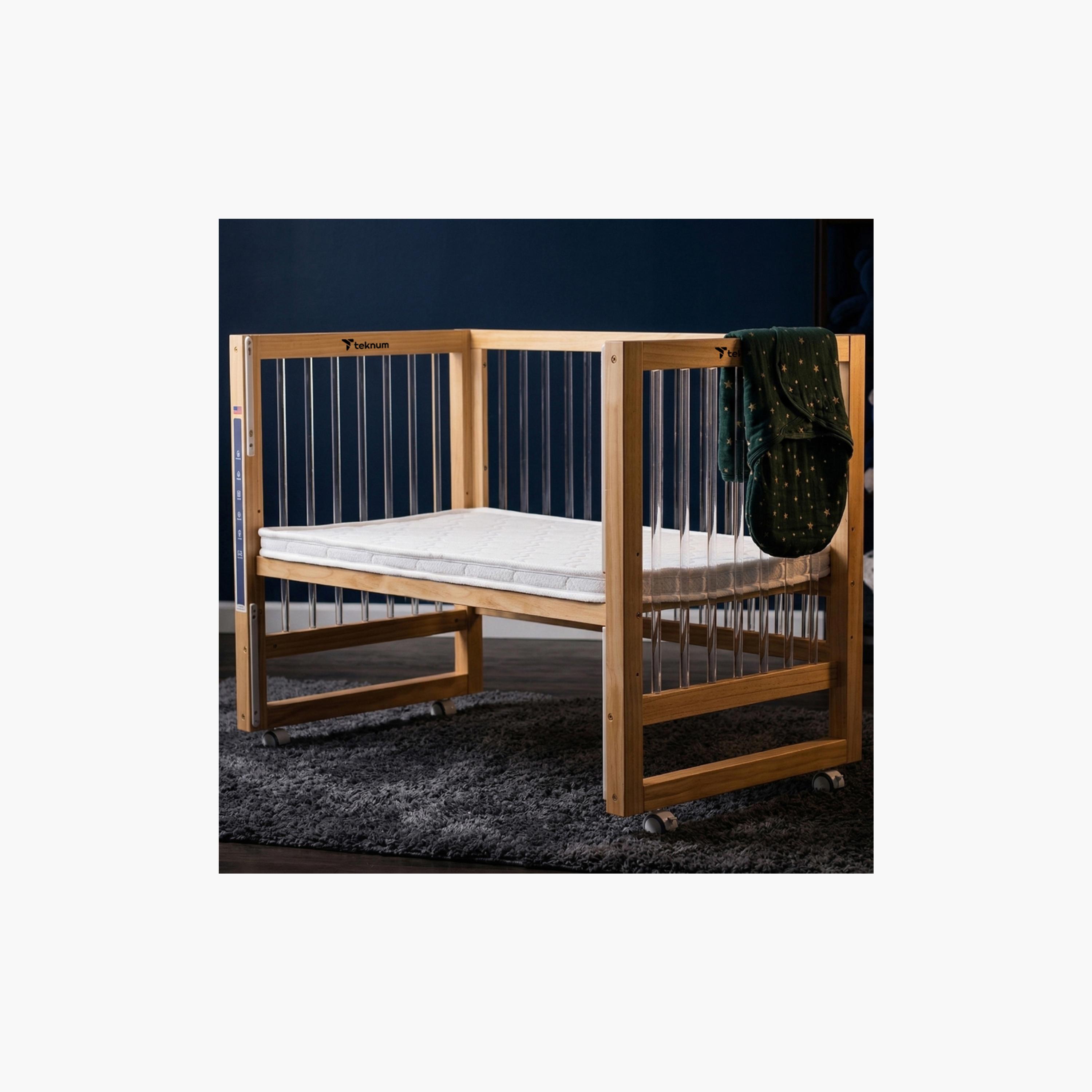 Teknum Prism 4-in-1 Acrylic Convertible Crib & Mattress-baby-nursery-furniture-cribsandbeds-babycribs-image-14