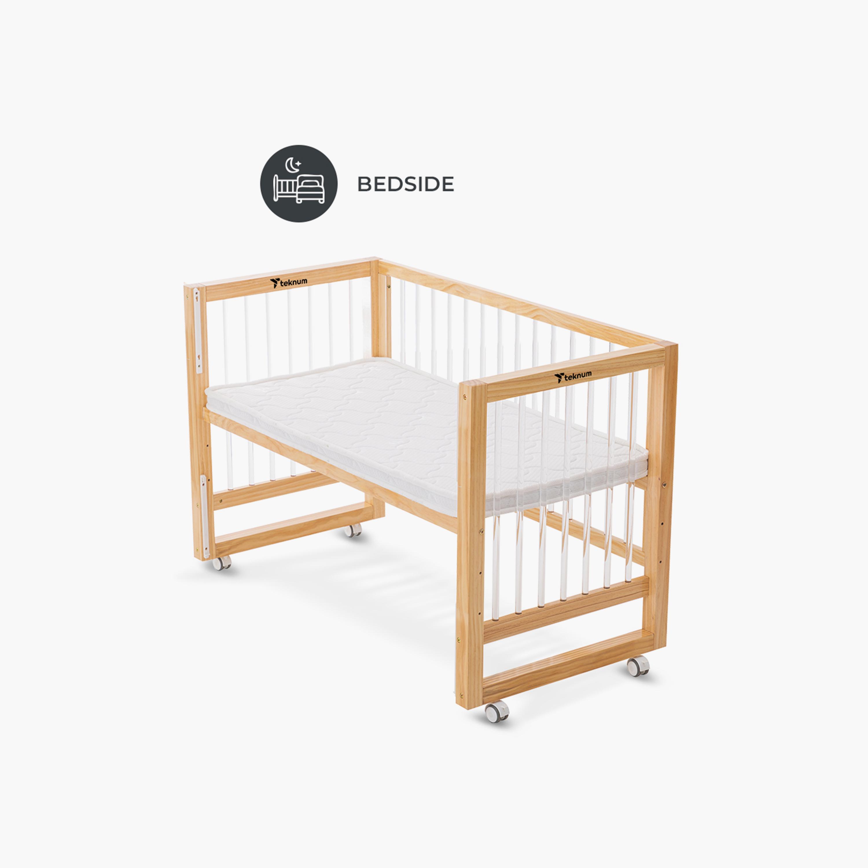 Teknum Prism 4-in-1 Acrylic Convertible Crib & Mattress-baby-nursery-furniture-cribsandbeds-babycribs-image-5