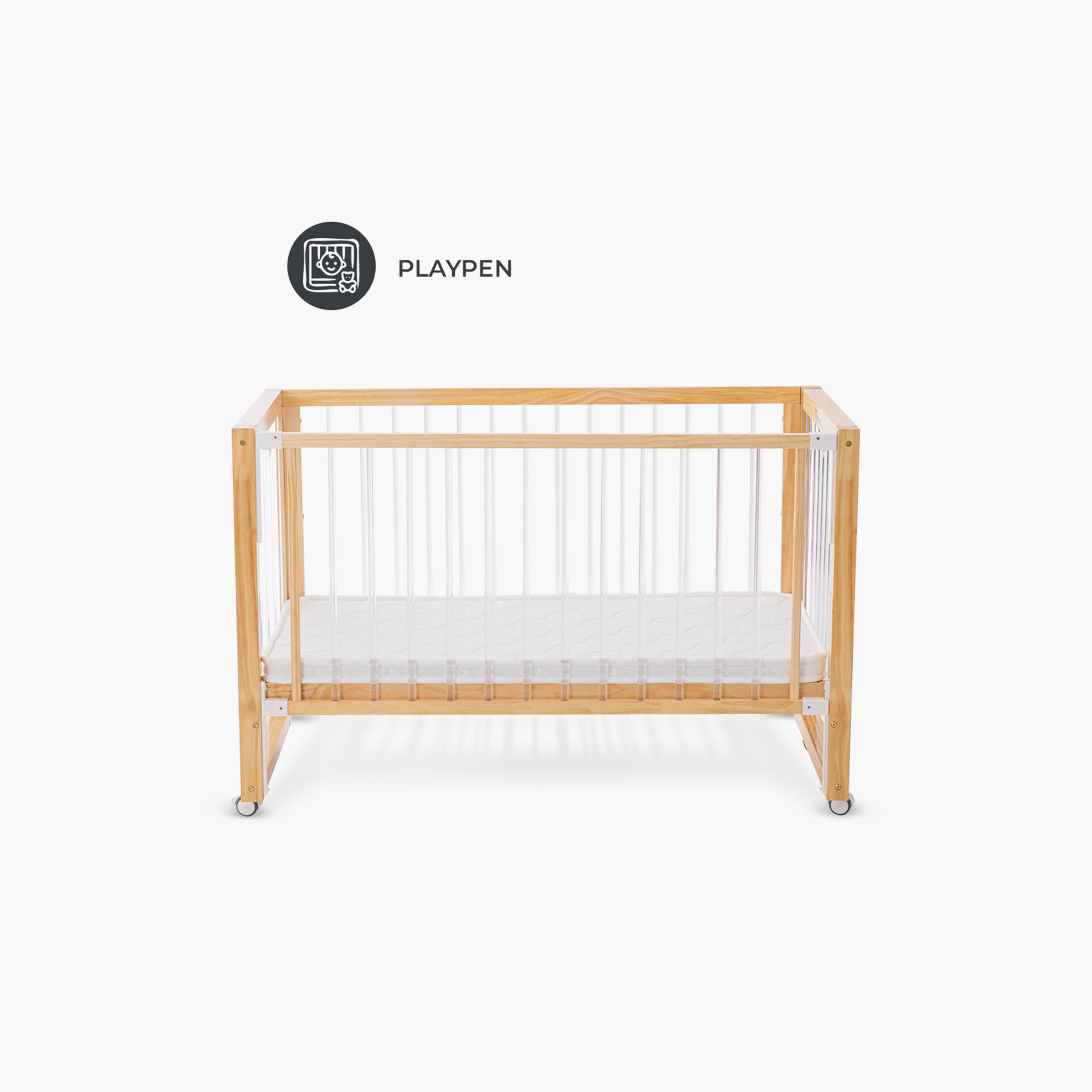 Teknum Prism 4-in-1 Acrylic Convertible Crib & Mattress-baby-nursery-furniture-cribsandbeds-babycribs-image-6