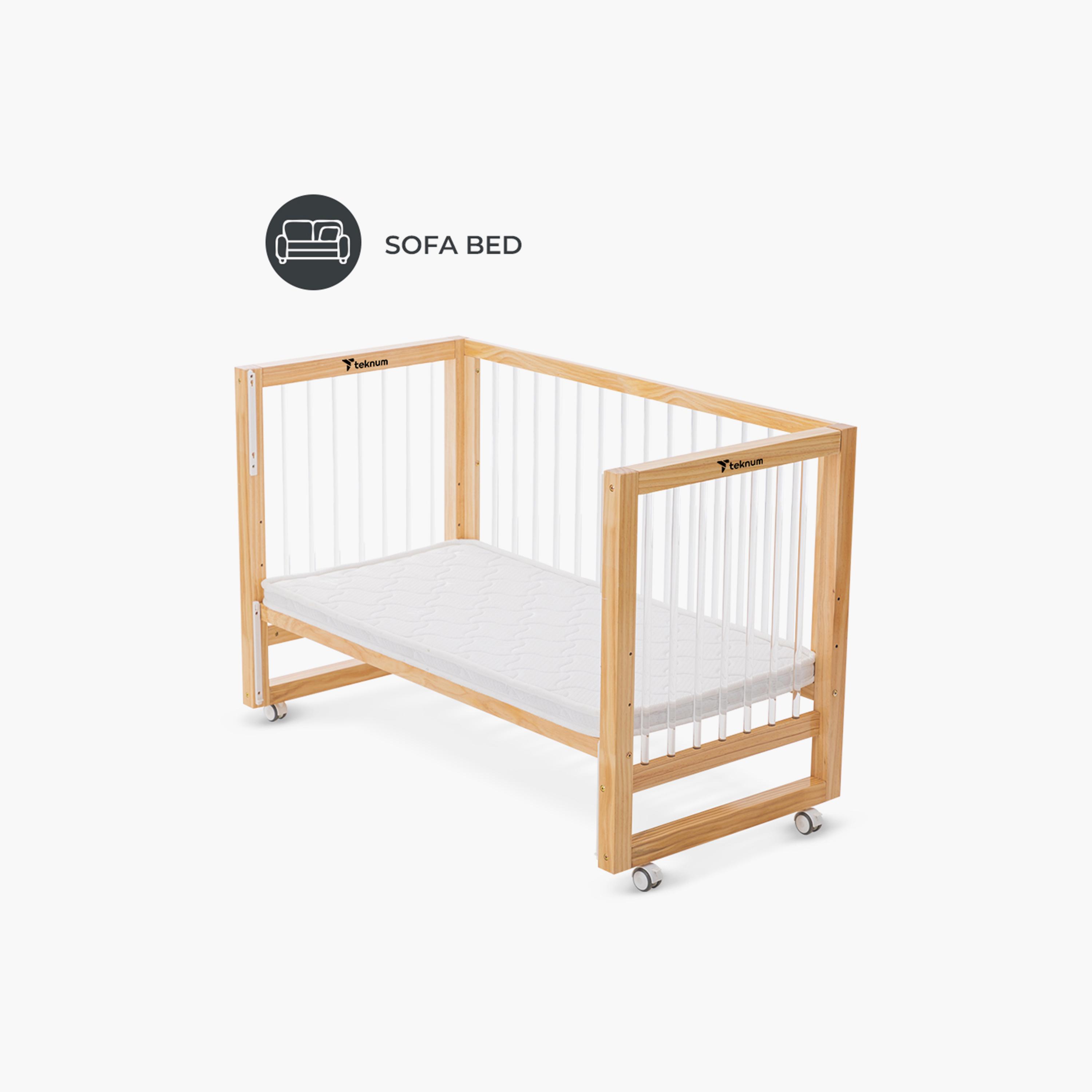 Teknum Prism 4-in-1 Acrylic Convertible Crib & Mattress-baby-nursery-furniture-cribsandbeds-babycribs-image-8