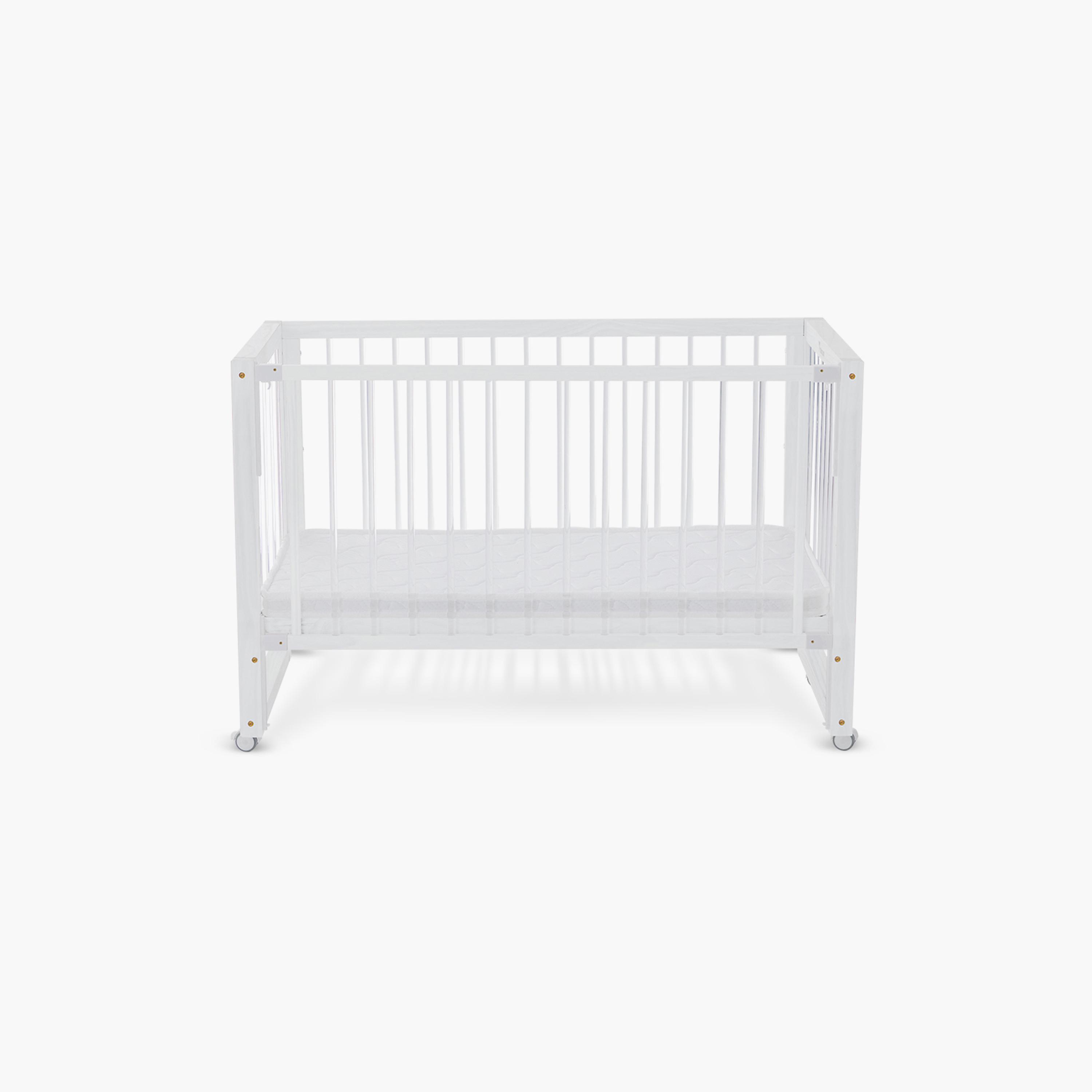 Teknum Prism 4-in-1 Acrylic Convertible Crib & Mattress-baby-nursery-furniture-cribsandbeds-babycribs-image-1