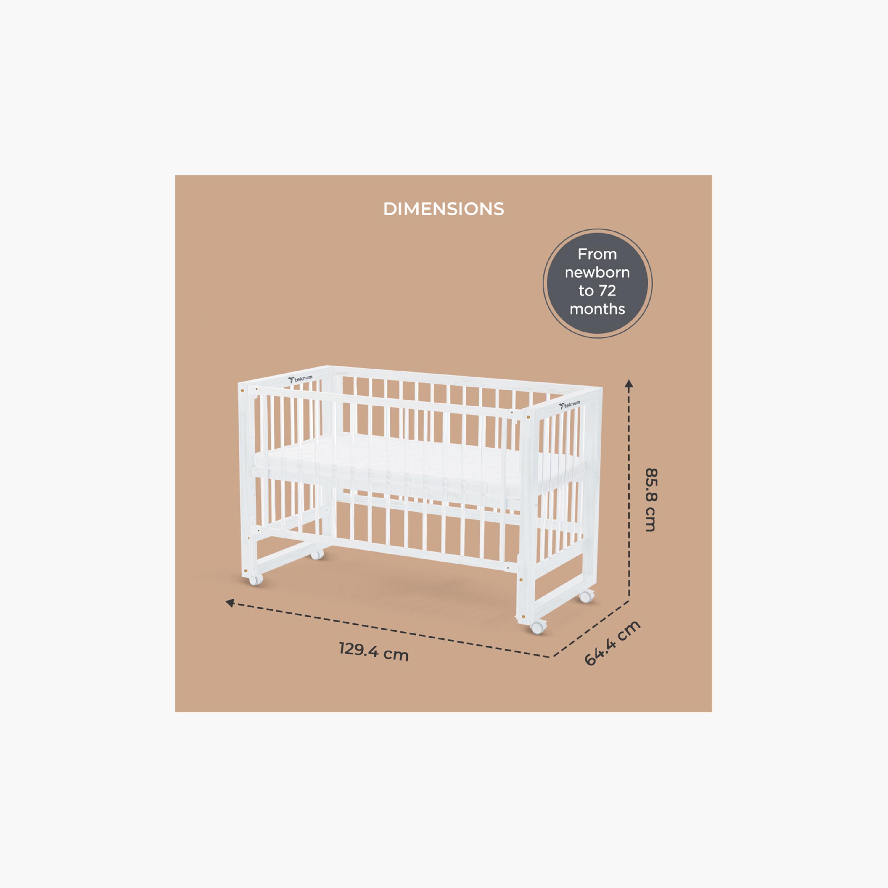 Teknum Prism 4-in-1 Acrylic Convertible Crib & Mattress-baby-nursery-furniture-cribsandbeds-babycribs-image-12
