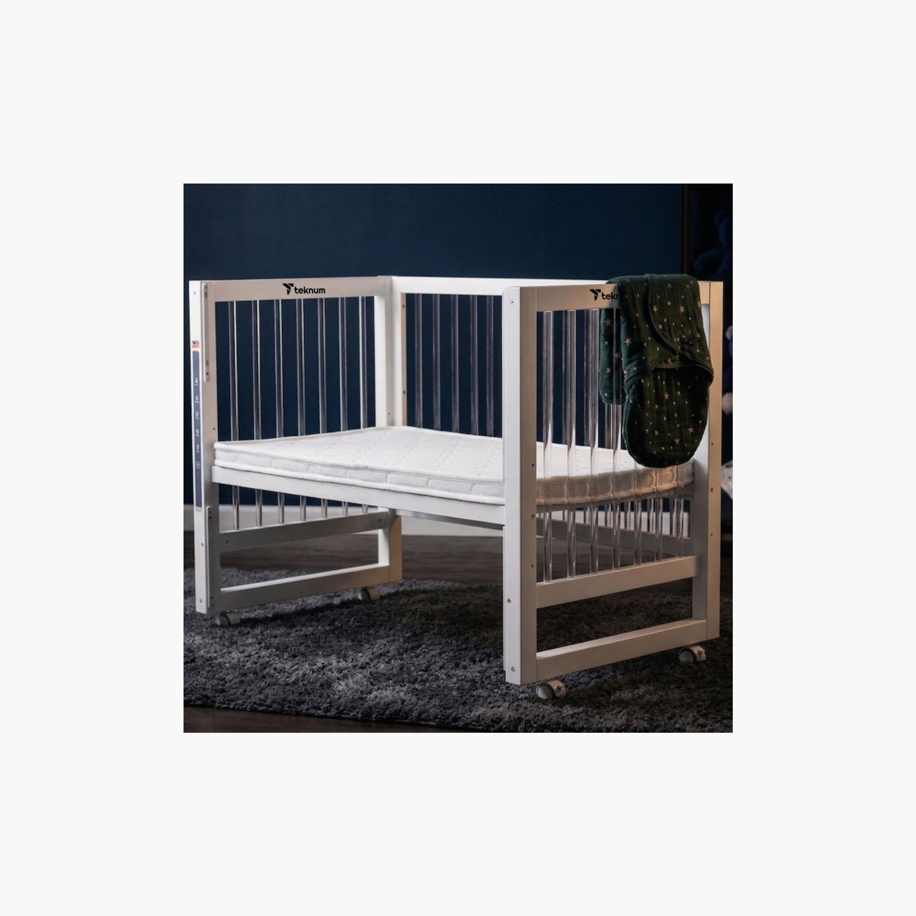 Teknum Prism 4-in-1 Acrylic Convertible Crib & Mattress-baby-nursery-furniture-cribsandbeds-babycribs-image-15