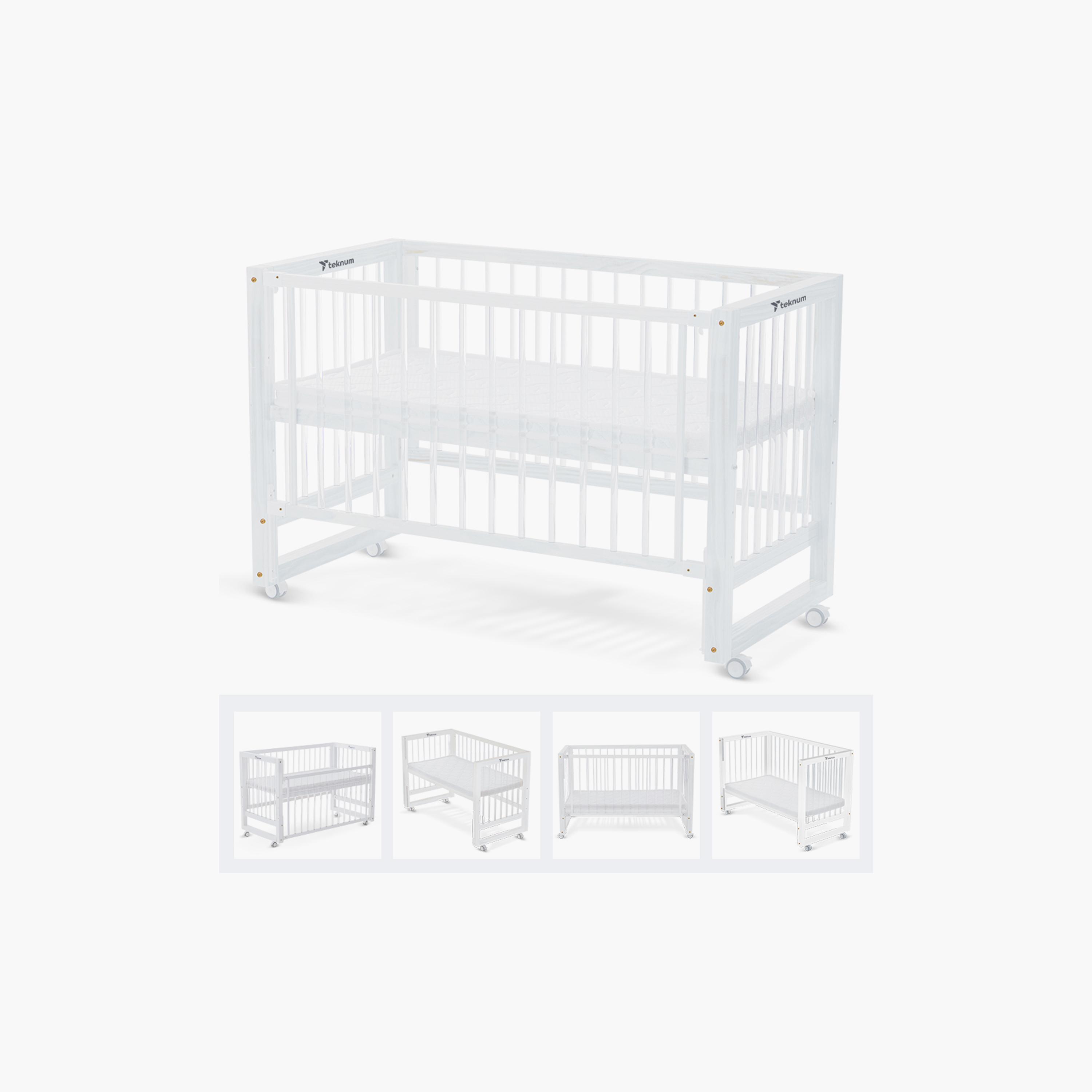 Teknum Prism 4-in-1 Acrylic Convertible Crib & Mattress-baby-nursery-furniture-cribsandbeds-babycribs-image-2
