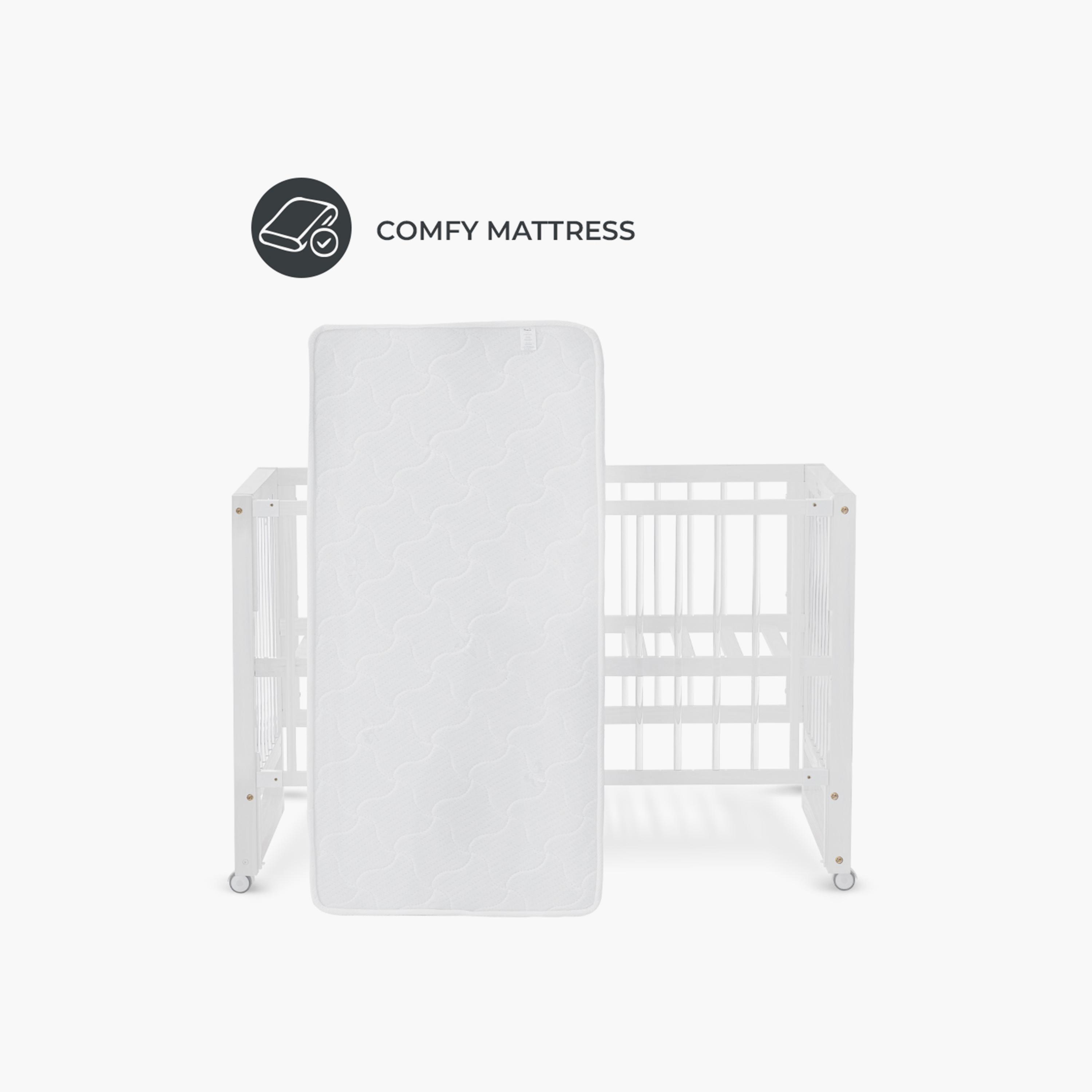 Teknum Prism 4-in-1 Acrylic Convertible Crib & Mattress-baby-nursery-furniture-cribsandbeds-babycribs-image-3