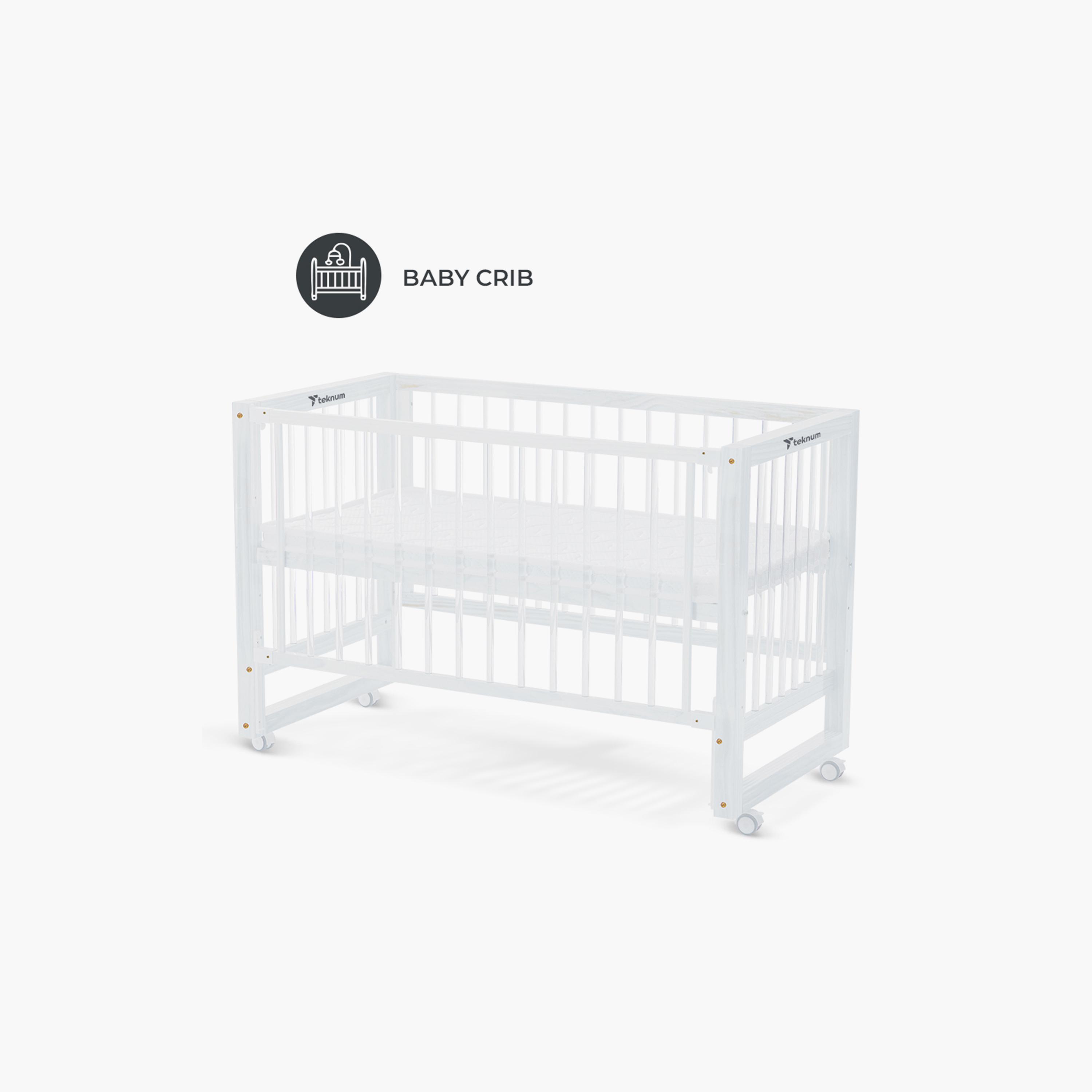 Teknum Prism 4-in-1 Acrylic Convertible Crib & Mattress-baby-nursery-furniture-cribsandbeds-babycribs-image-4