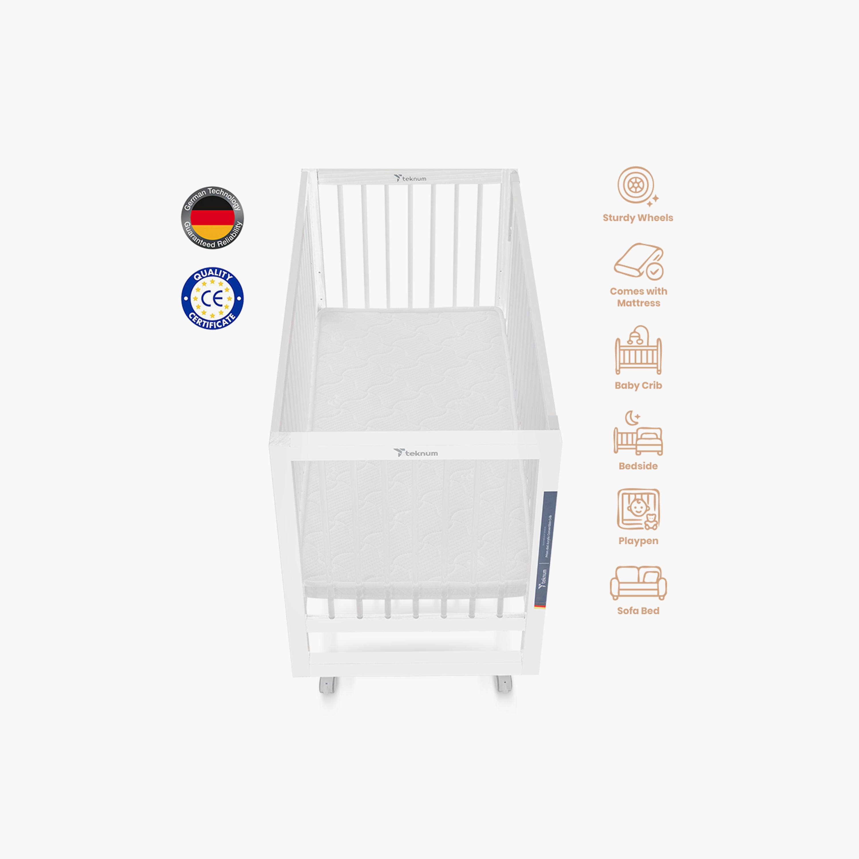 Teknum Prism 4-in-1 Acrylic Convertible Crib & Mattress-baby-nursery-furniture-cribsandbeds-babycribs-image-7