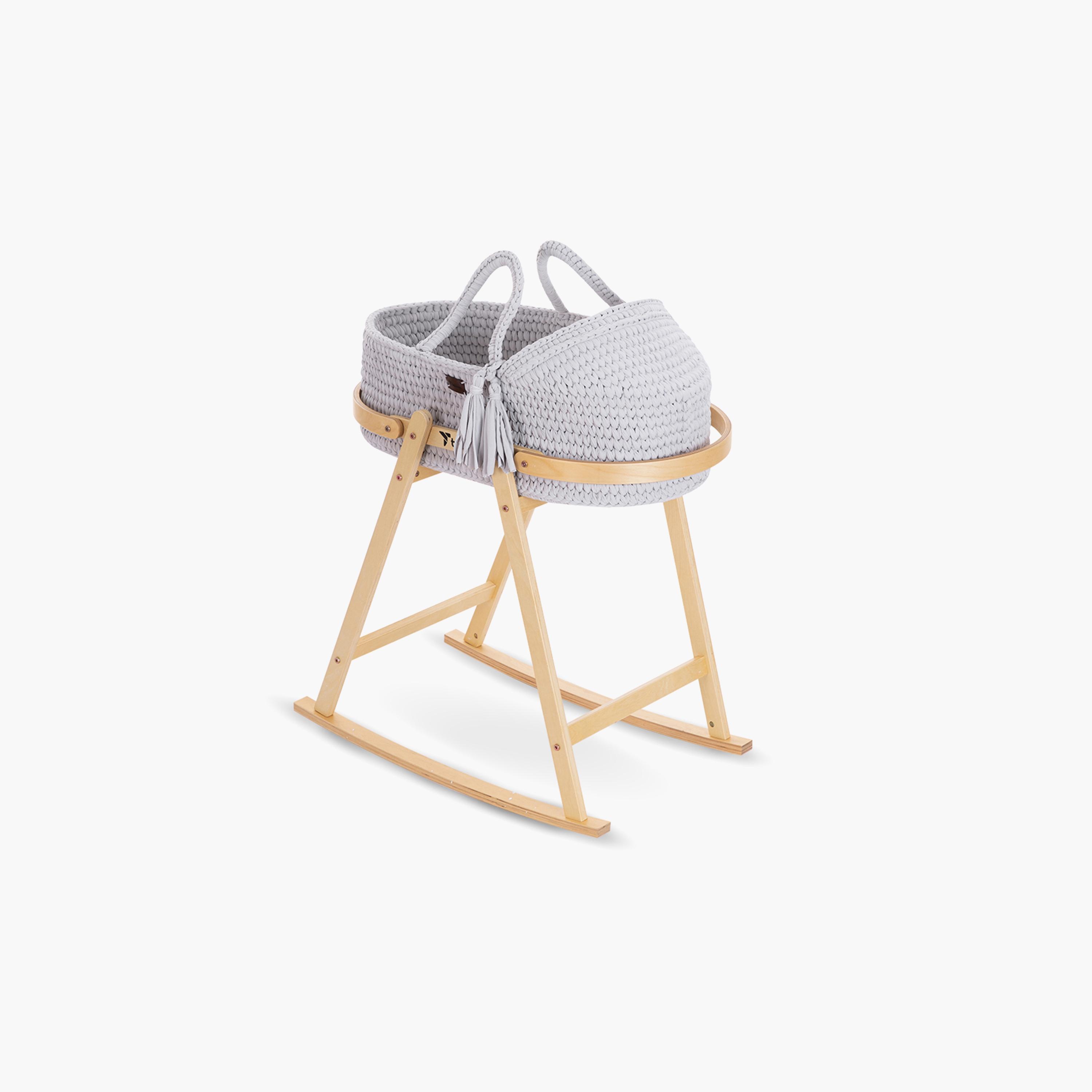 Teknum Moses Rope Basket with Stand-baby-nursery-furniture-mosesbaskets-image-1