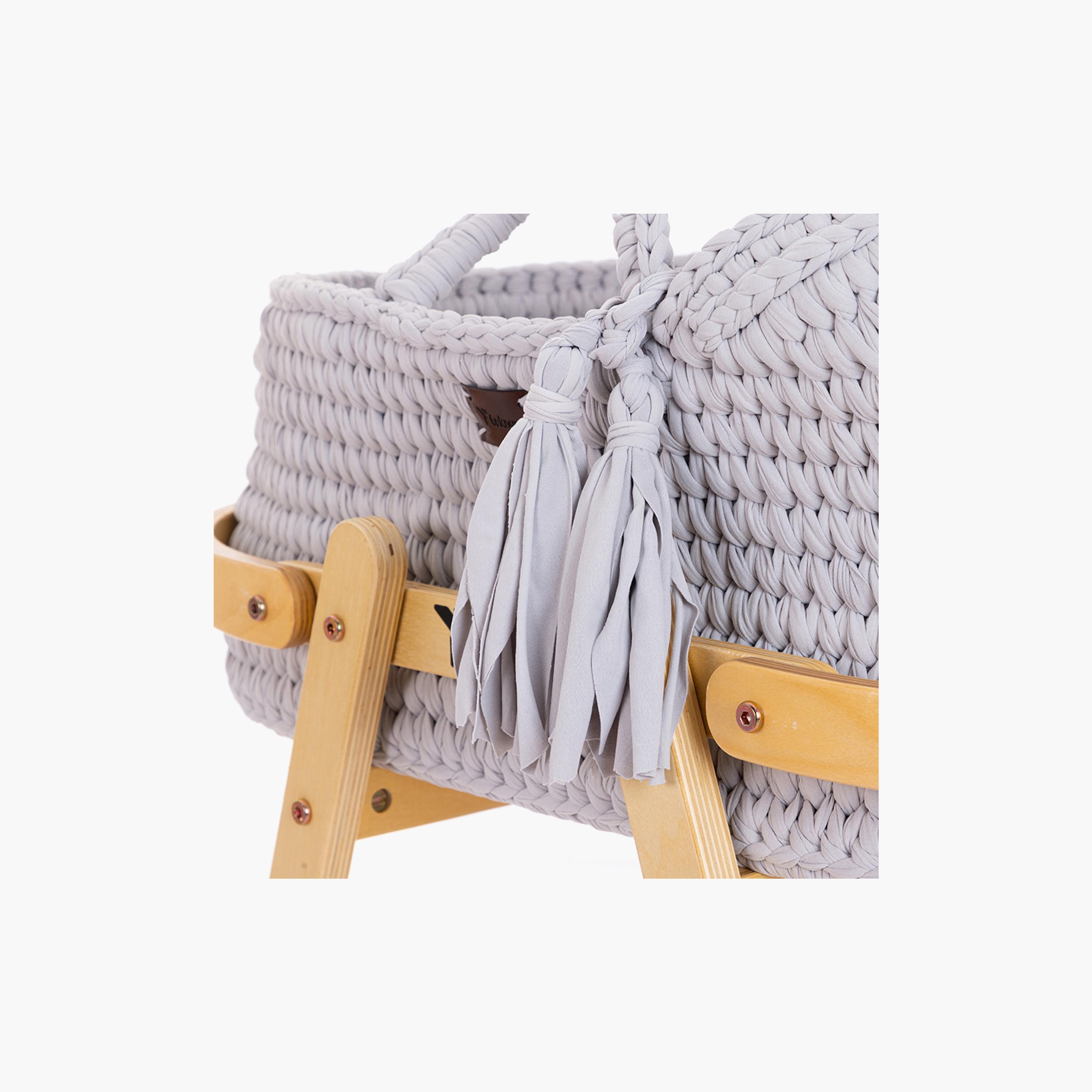 Teknum Moses Rope Basket with Stand-baby-nursery-furniture-mosesbaskets-image-4