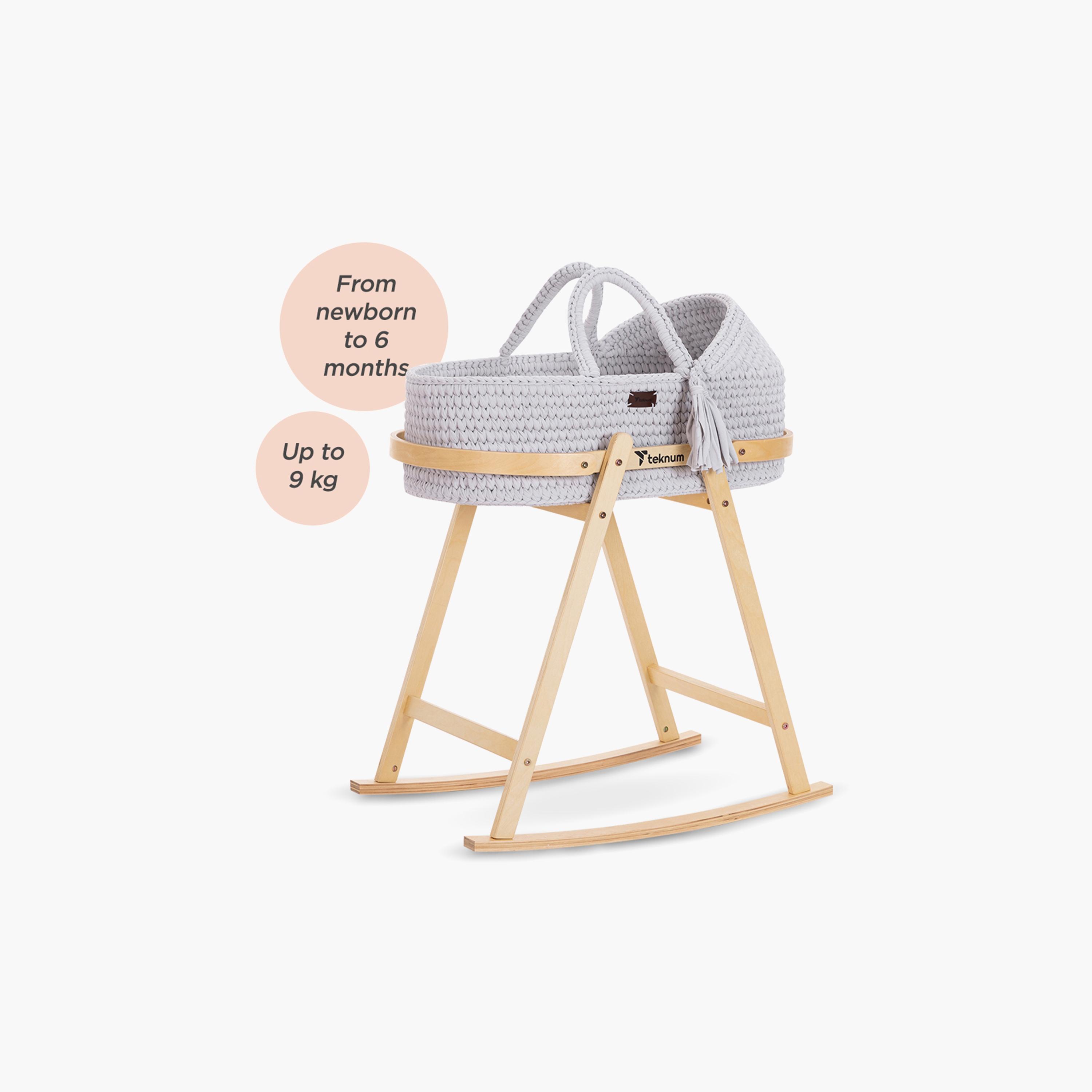 Teknum Moses Rope Basket with Stand-baby-nursery-furniture-mosesbaskets-image-8