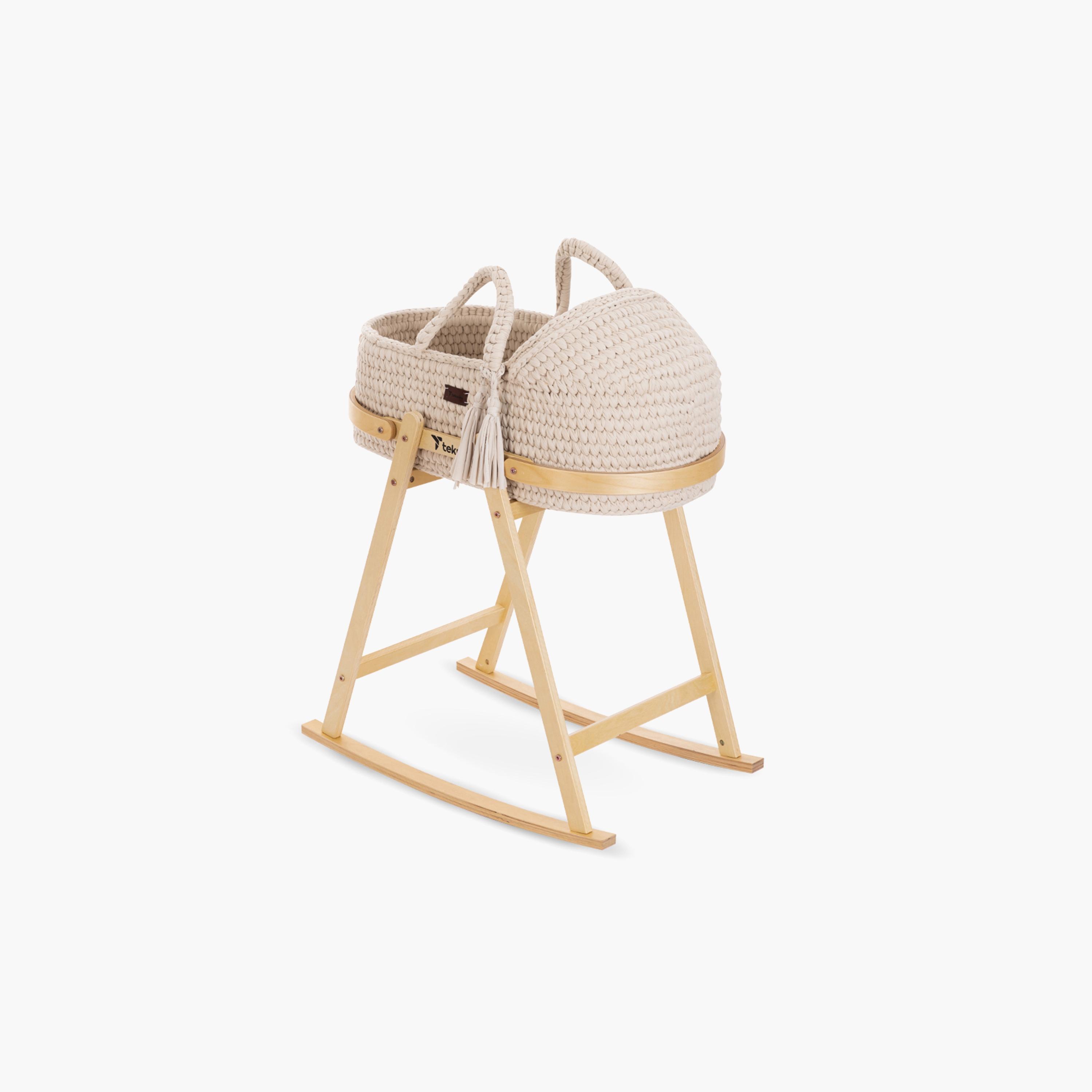 Teknum Moses Rope Basket with Stand-baby-nursery-furniture-mosesbaskets-image-1