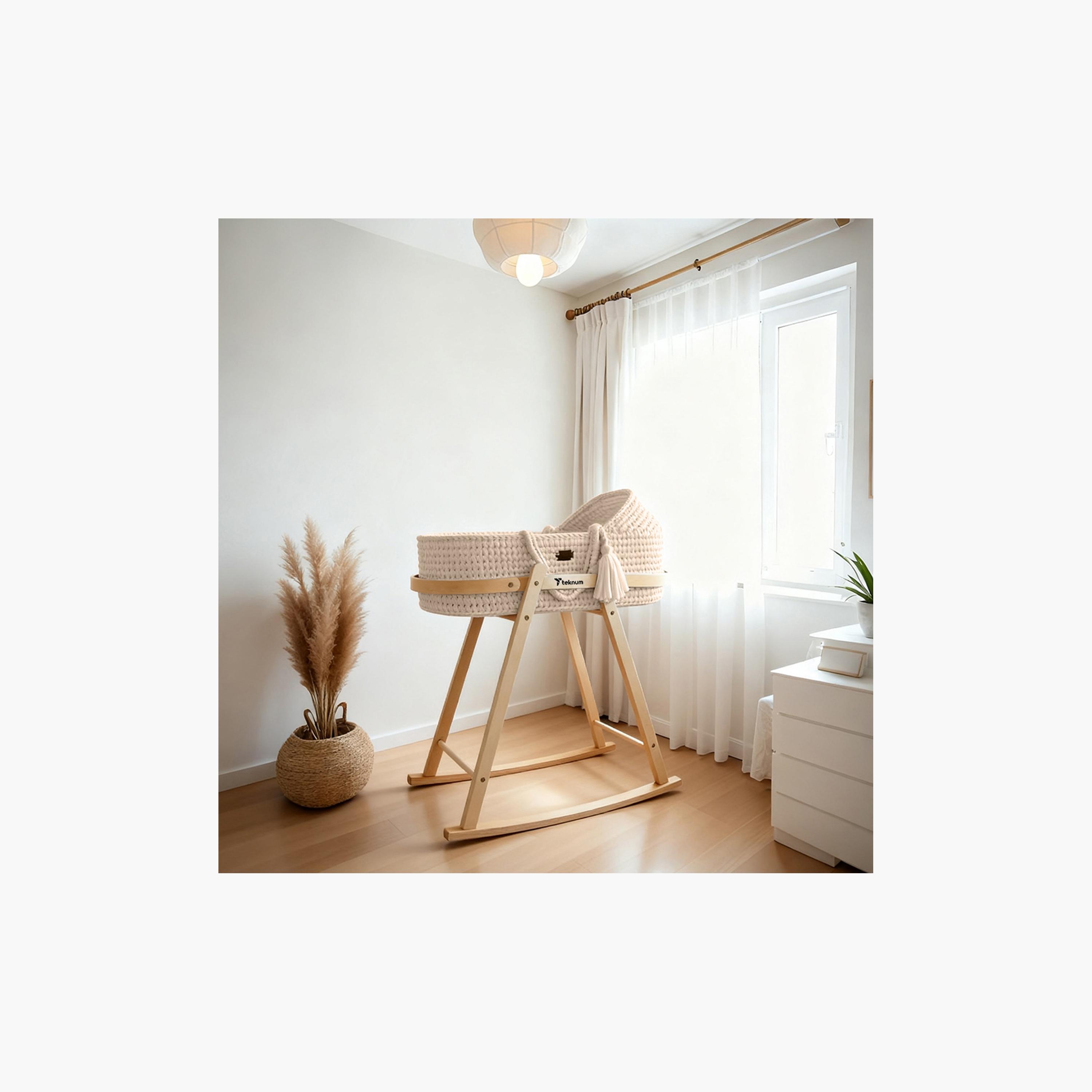 Teknum Moses Rope Basket with Stand-baby-nursery-furniture-mosesbaskets-image-3
