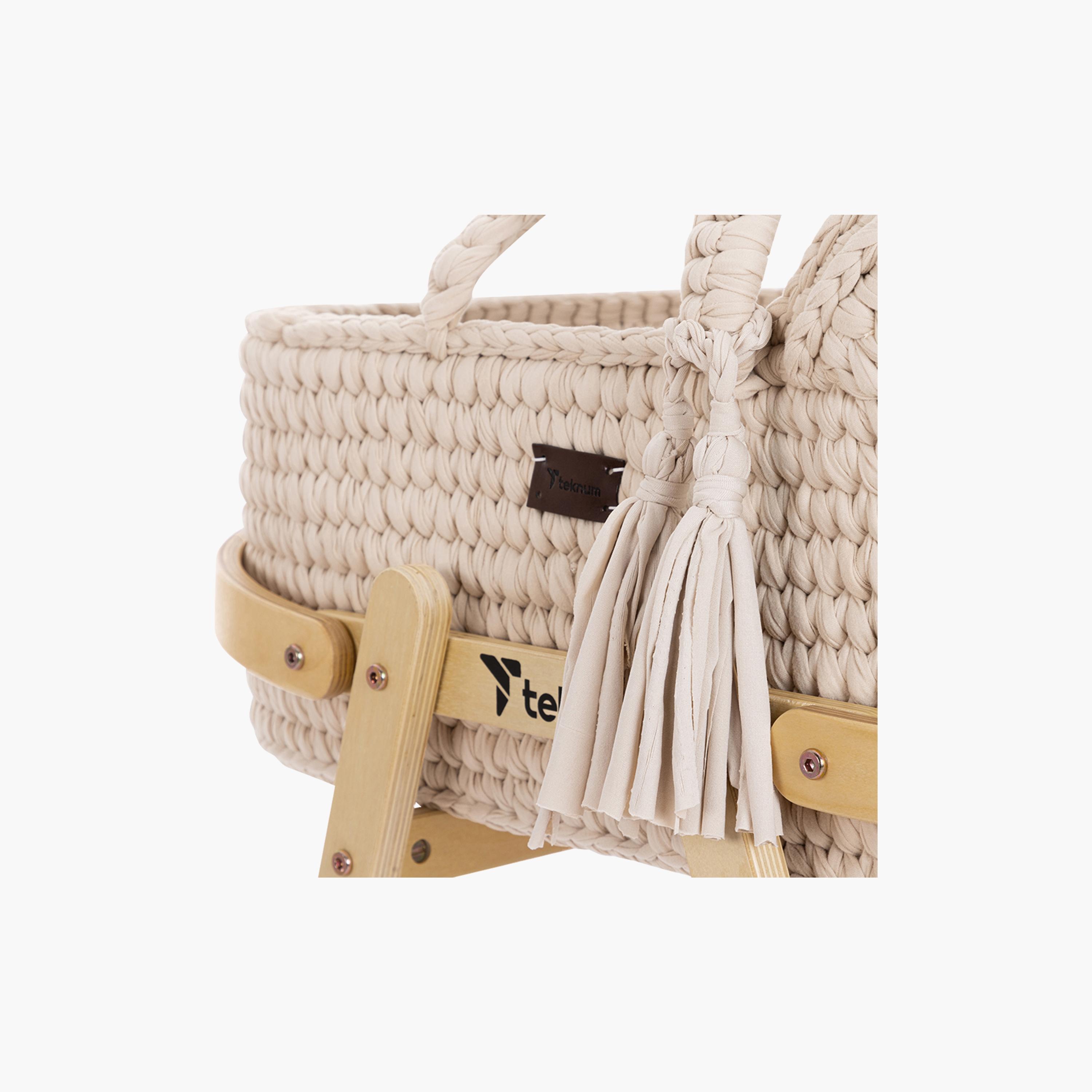 Teknum Moses Rope Basket with Stand-baby-nursery-furniture-mosesbaskets-image-5