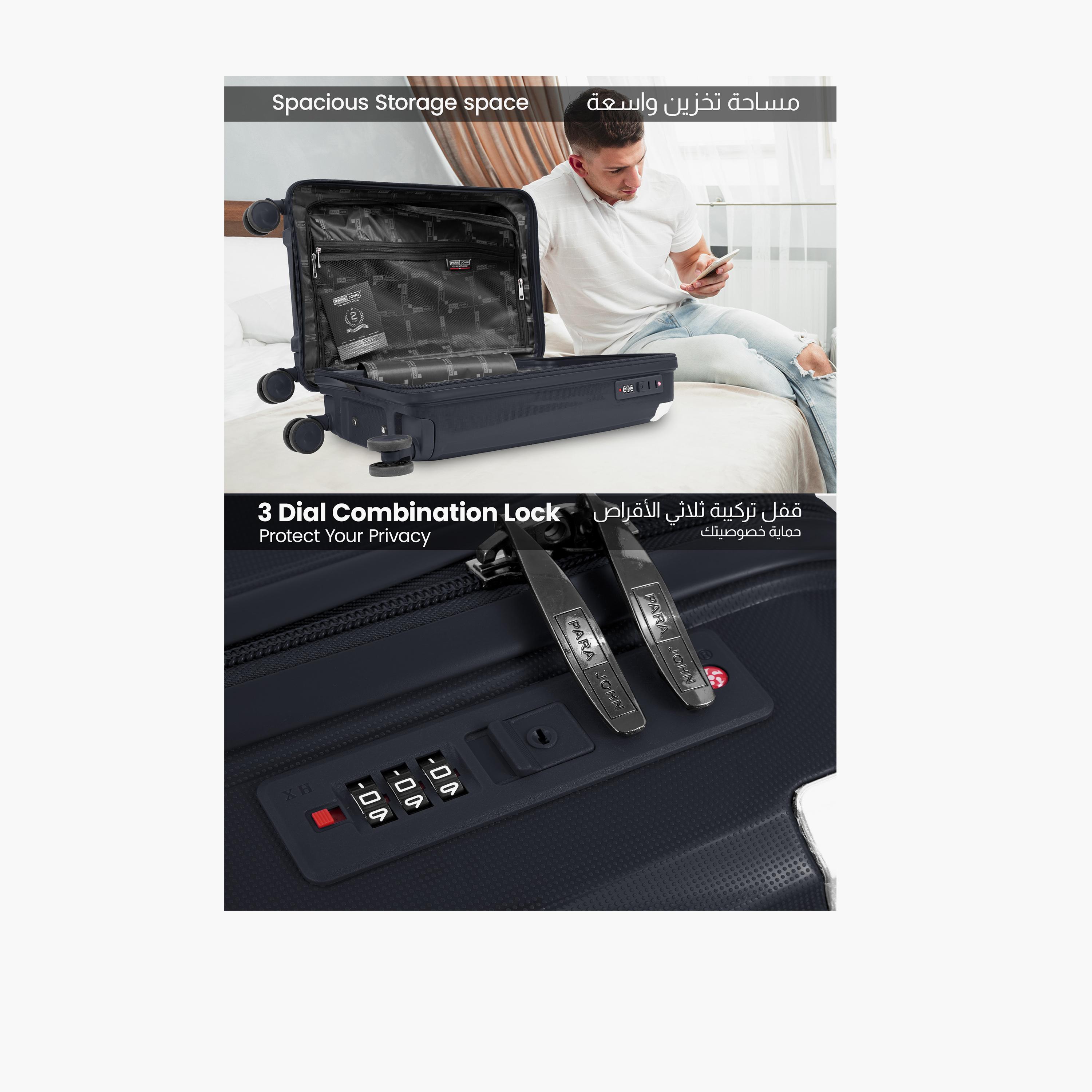 Para John Boltrix 55.5 CM Small Cabin Polypropylene Hard Sided 4-Wheeler Spinner Trolley Bag with Combination Lock-travel-luggagesandbags-luggage-image-15