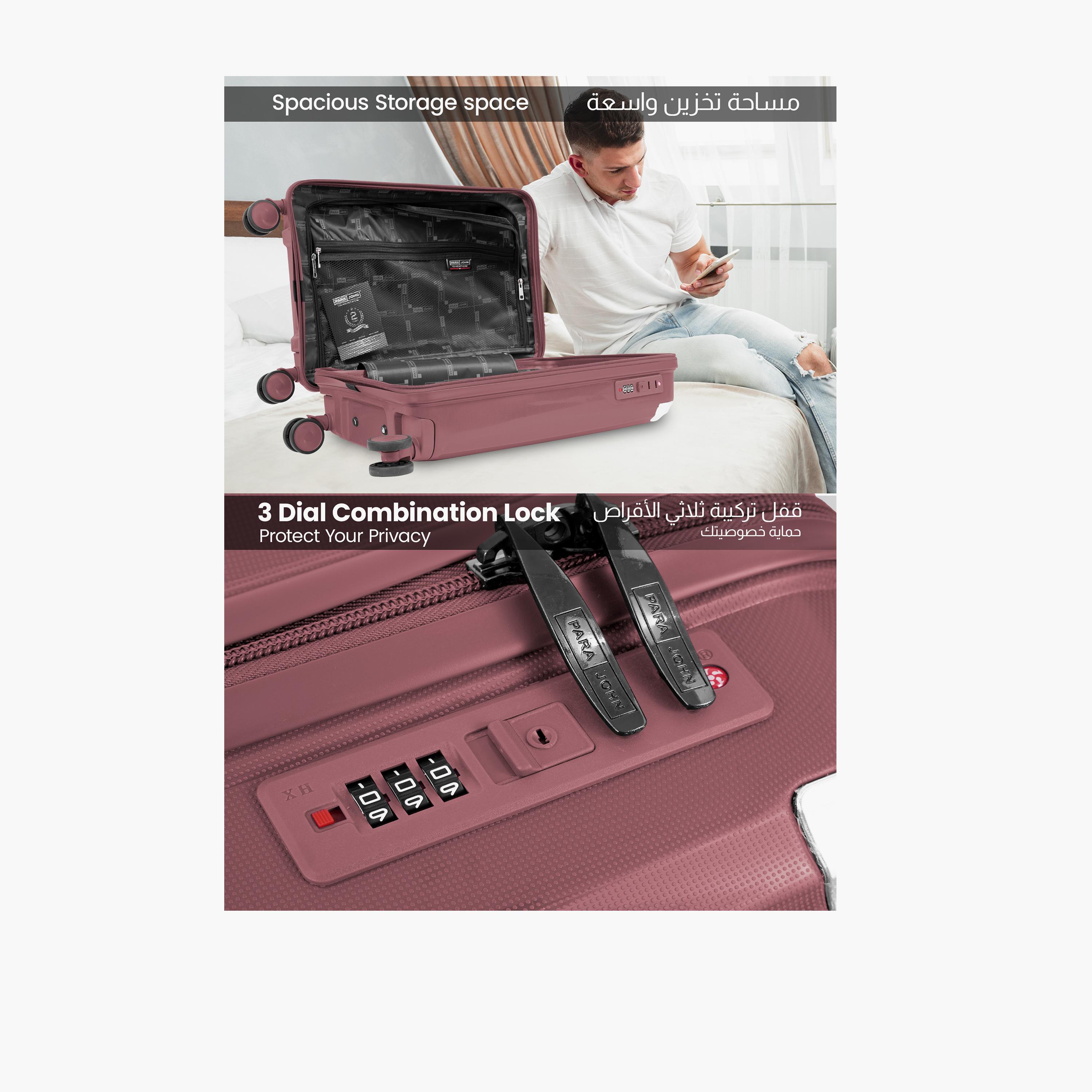Para John Boltrix 55.5 CM Small Cabin Polypropylene Hard Sided 4-Wheeler Spinner Trolley Bag with Combination Lock-travel-luggagesandbags-luggage-image-21