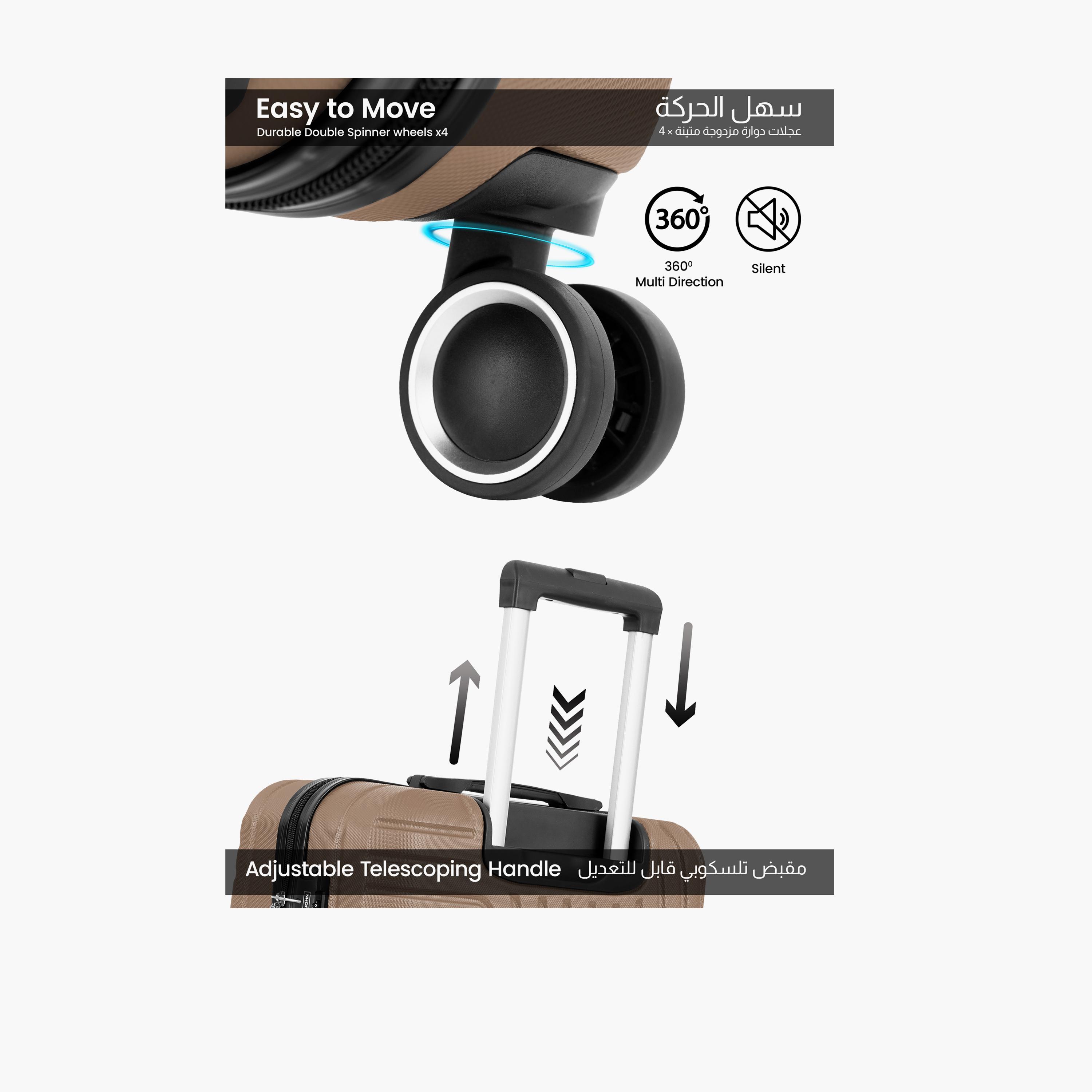 Para John Circles Series 55.5 CM Small Cabin ABS Hard Sided 4-Wheeler Spinner Trolley Bag with Combination Lock-travel-luggagesandbags-luggage-image-15