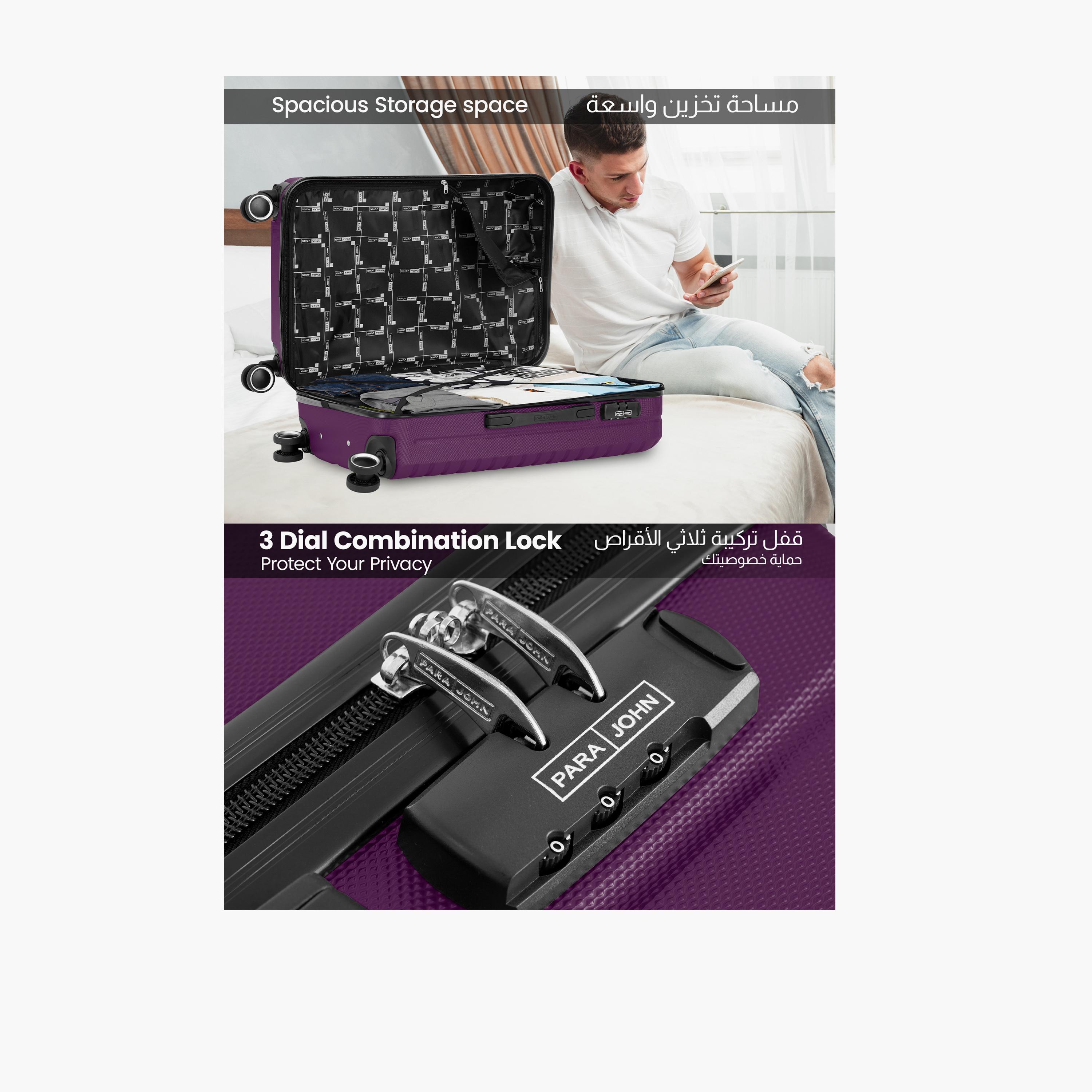 Para John Circles Series 65.5 CM Medium Check-in ABS Hard Sided 4-Wheeler Spinner Trolley Bag with Combination Lock-travel-luggagesandbags-luggage-image-4