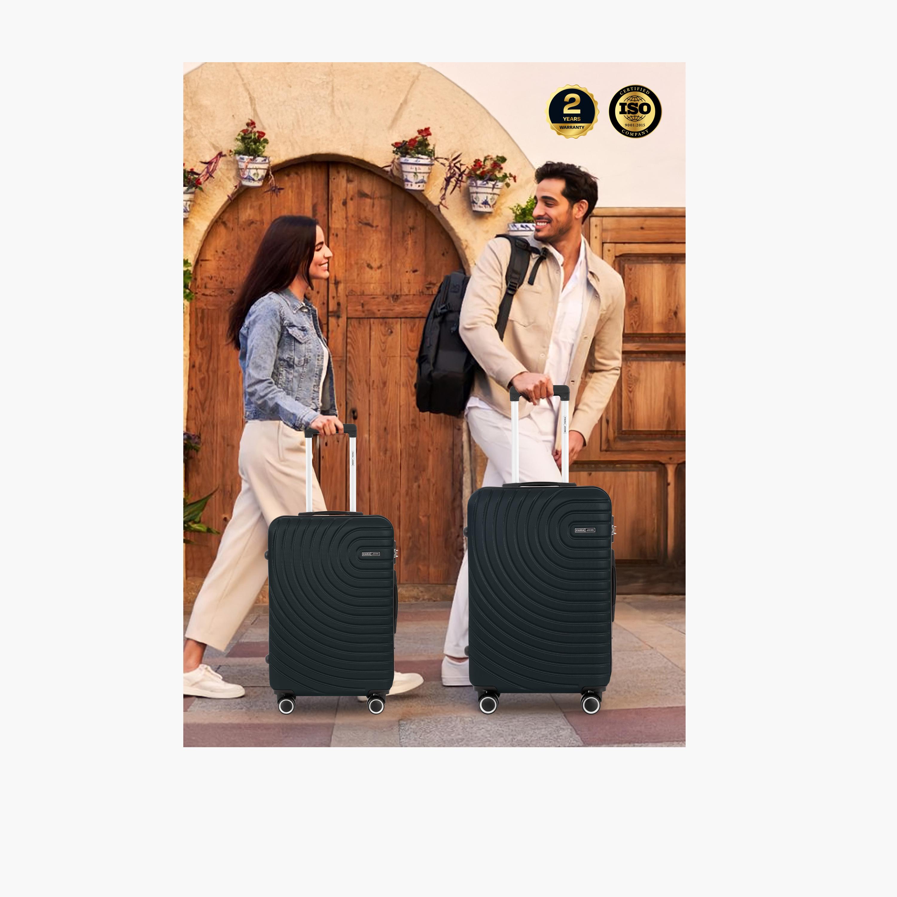 بارا جون - شنطة  سفر سيركلز 75.5 سم حجم كبير من سلسلة جوانب صلبة من ABS أربع عجلات دوارة  وقفل مركب-travel-luggagesandbags-luggage-image-6