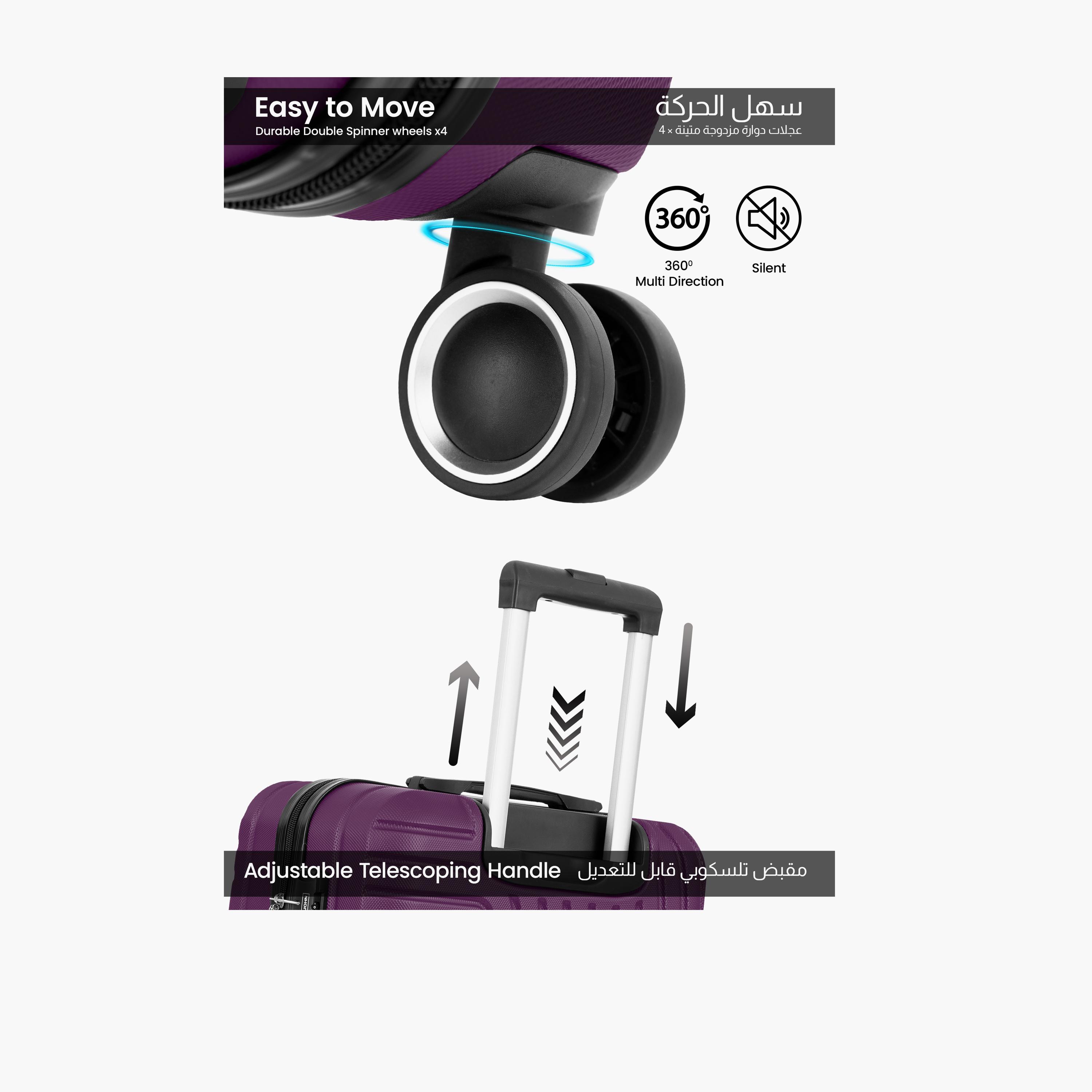 Para John Circles Series 75.5 CM Large Check-in ABS Hard Sided 4-Wheeler Spinner Trolley Bag with Combination Lock-travel-luggagesandbags-luggage-image-27