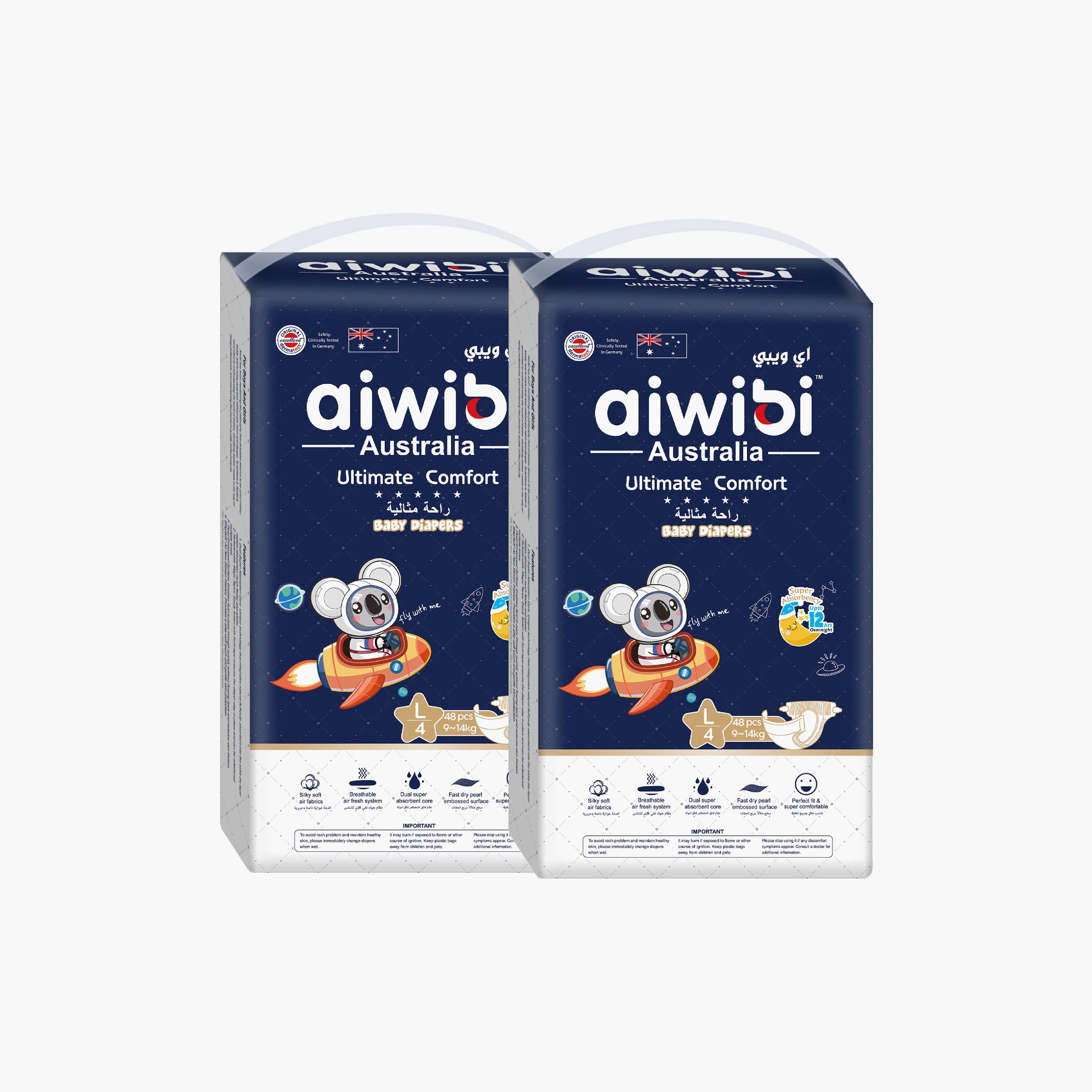 Aiwibi Ultimate comfort Diapers - Size 2 -120 Pieces-baby-diapering-diapers-image-1