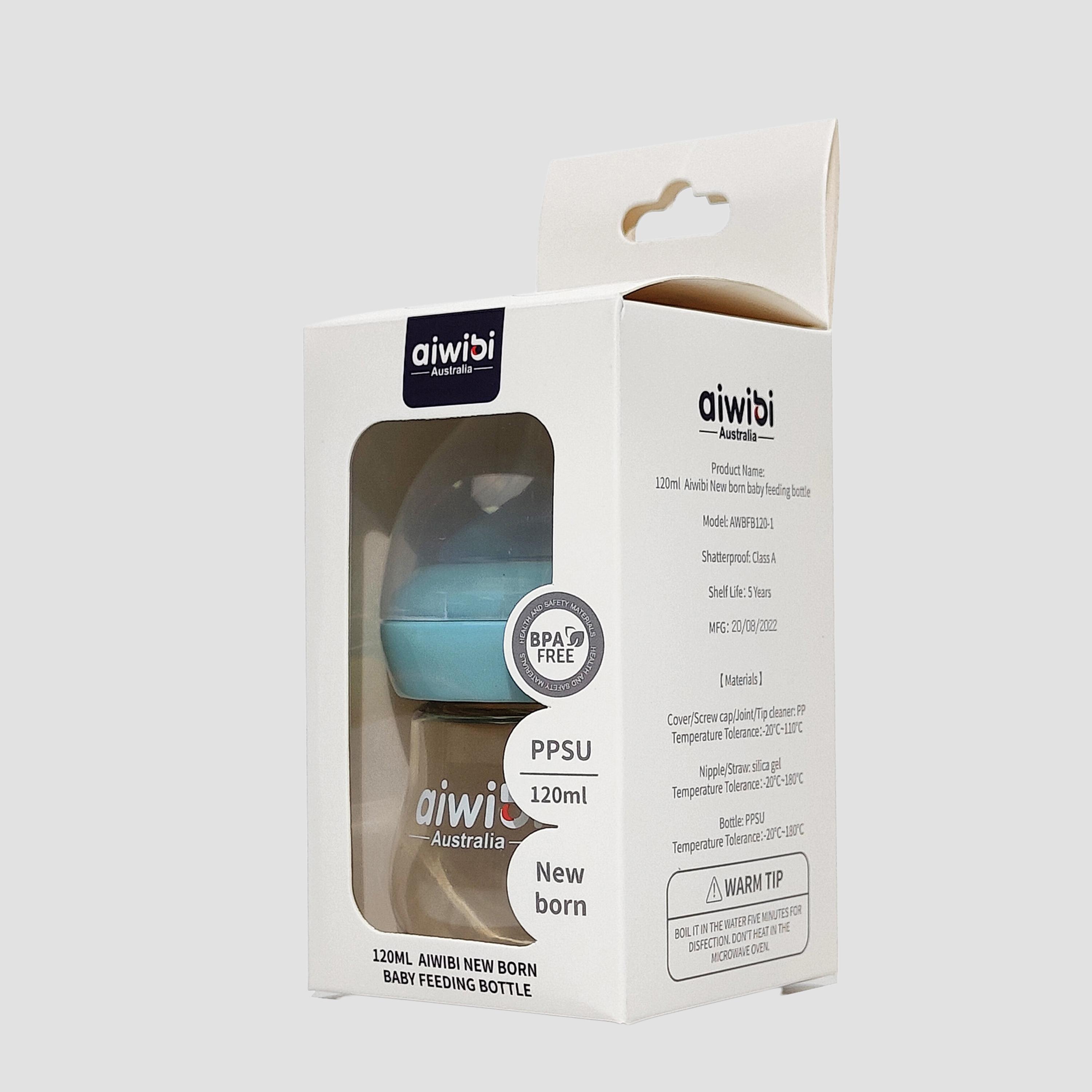 Aiwibi Pack of 6 Slow Flow BPA free Feeding Bottle-baby-feeding-feedingbottles-bottlesandteats-image-3
