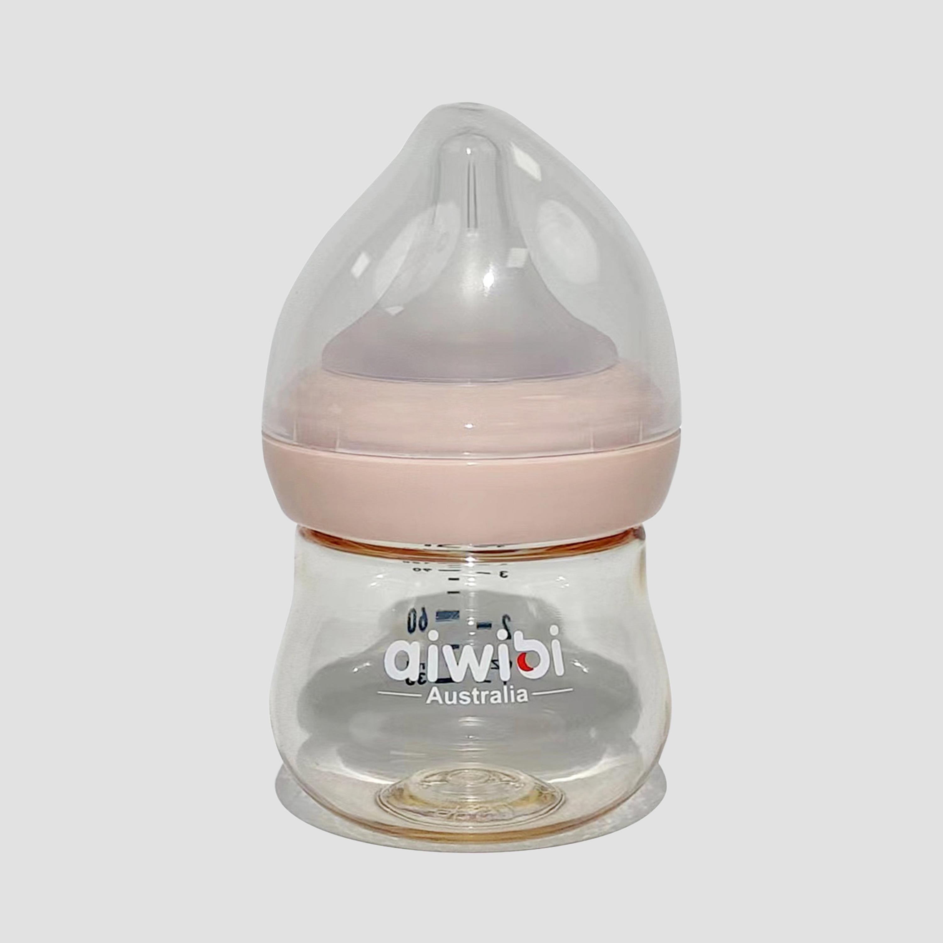 Aiwibi Pack of 3 Slow Flow BPA free Feeding Bottle-baby-feeding-feedingbottles-bottlesandteats-image-4