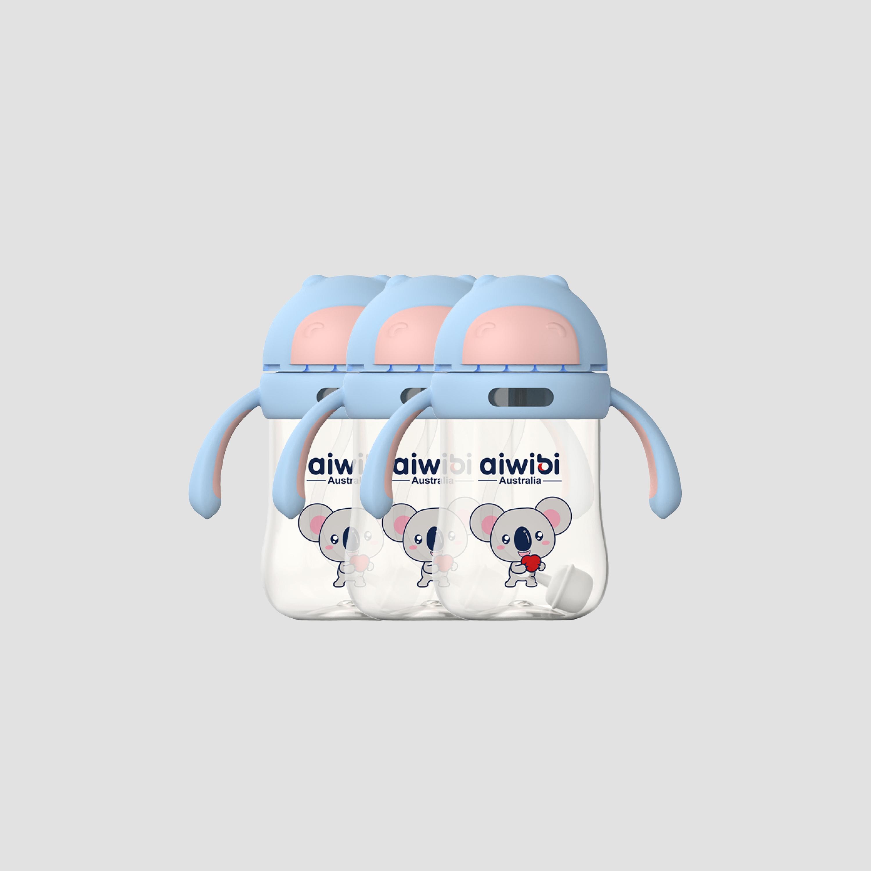 Aiwibi Pack of 3 BPA free Water Bottle-baby-feeding-feedingbottles-bottlesandteats-image-2