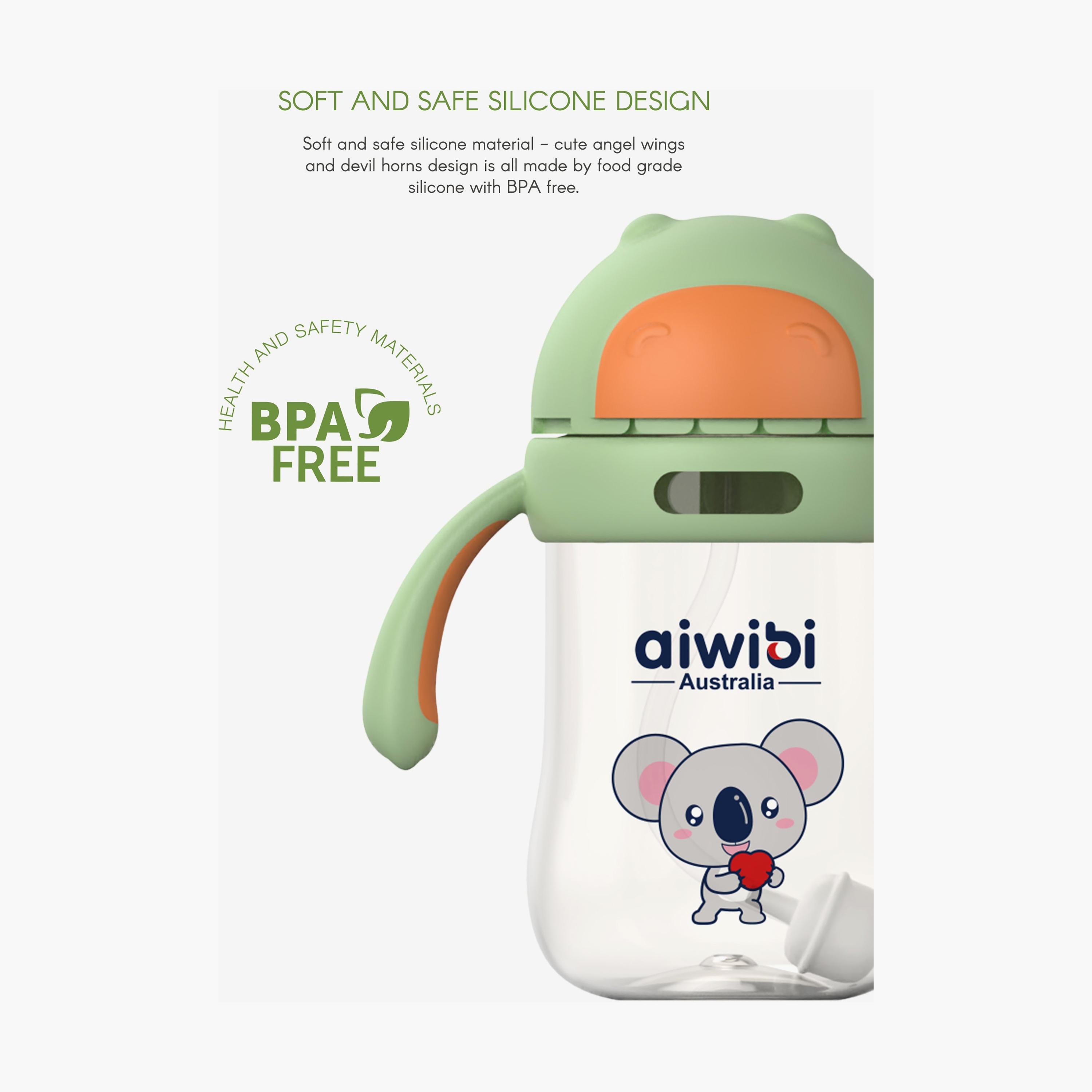 Aiwibi Pack of 3 BPA free Water Bottle-baby-feeding-feedingbottles-bottlesandteats-image-4