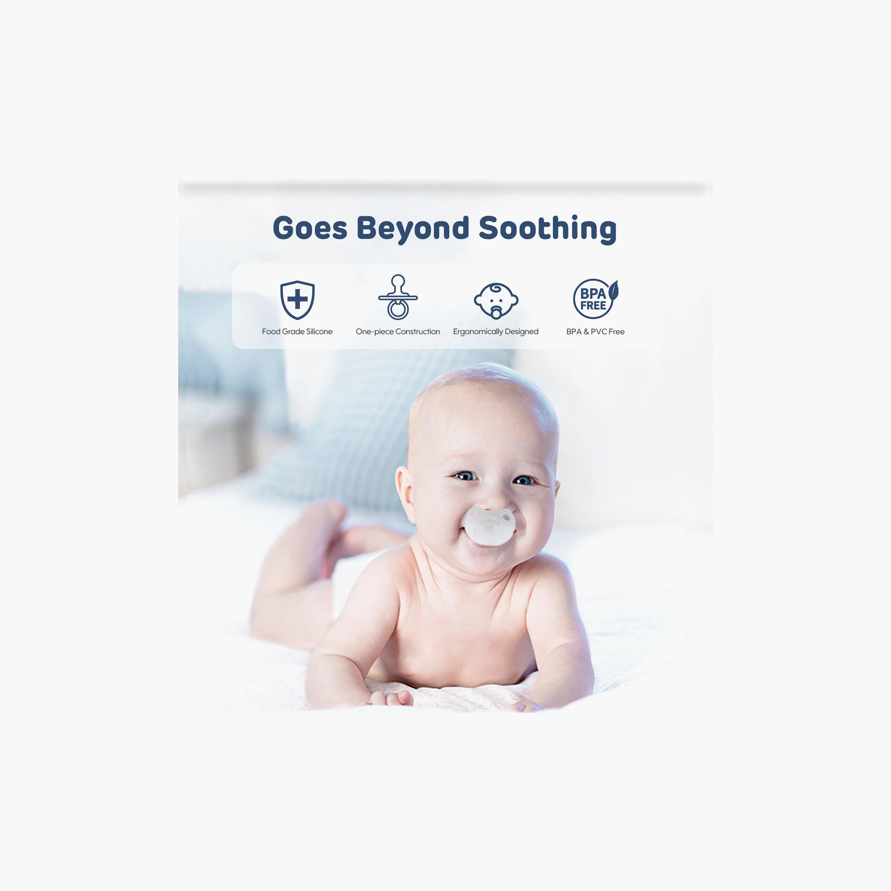 Aiwibi Pack of 3 Silicone & BPA free Soothing Pacifiers - Night-baby-feeding-pacifiers-image-14