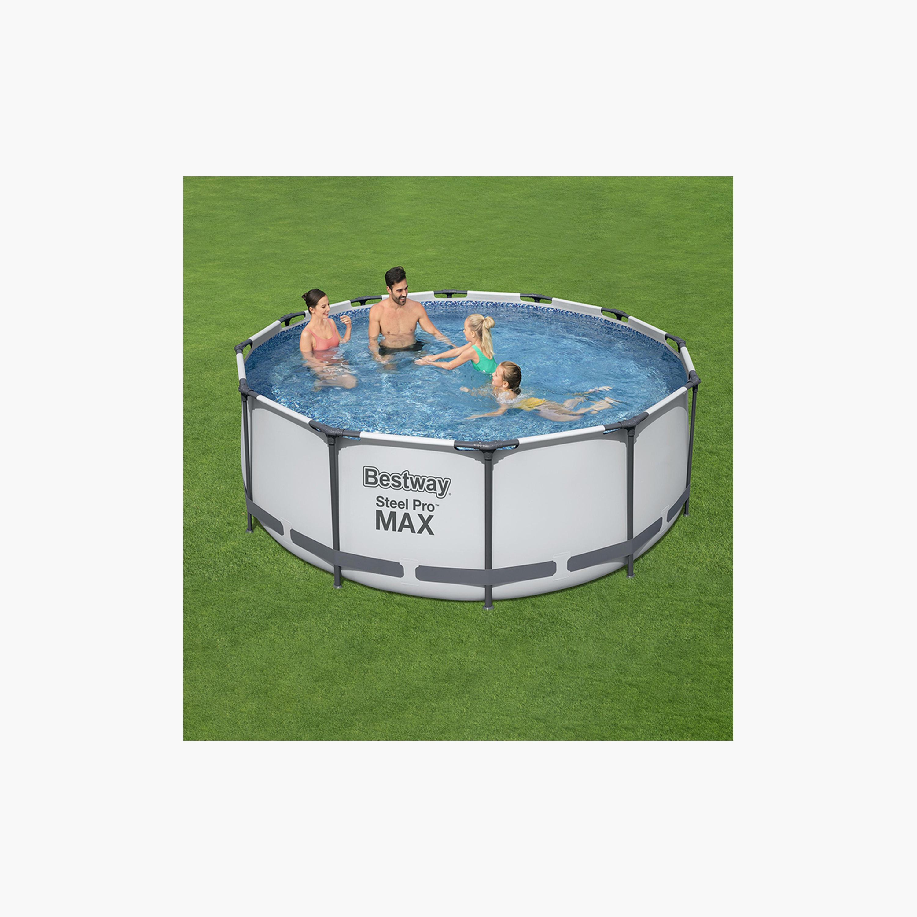 Bestway 26-56418 Steel Pro Max Pool Set with Filter Pump & Ladder-toys-outdoor-poolandbeach-beachtoys-image-9