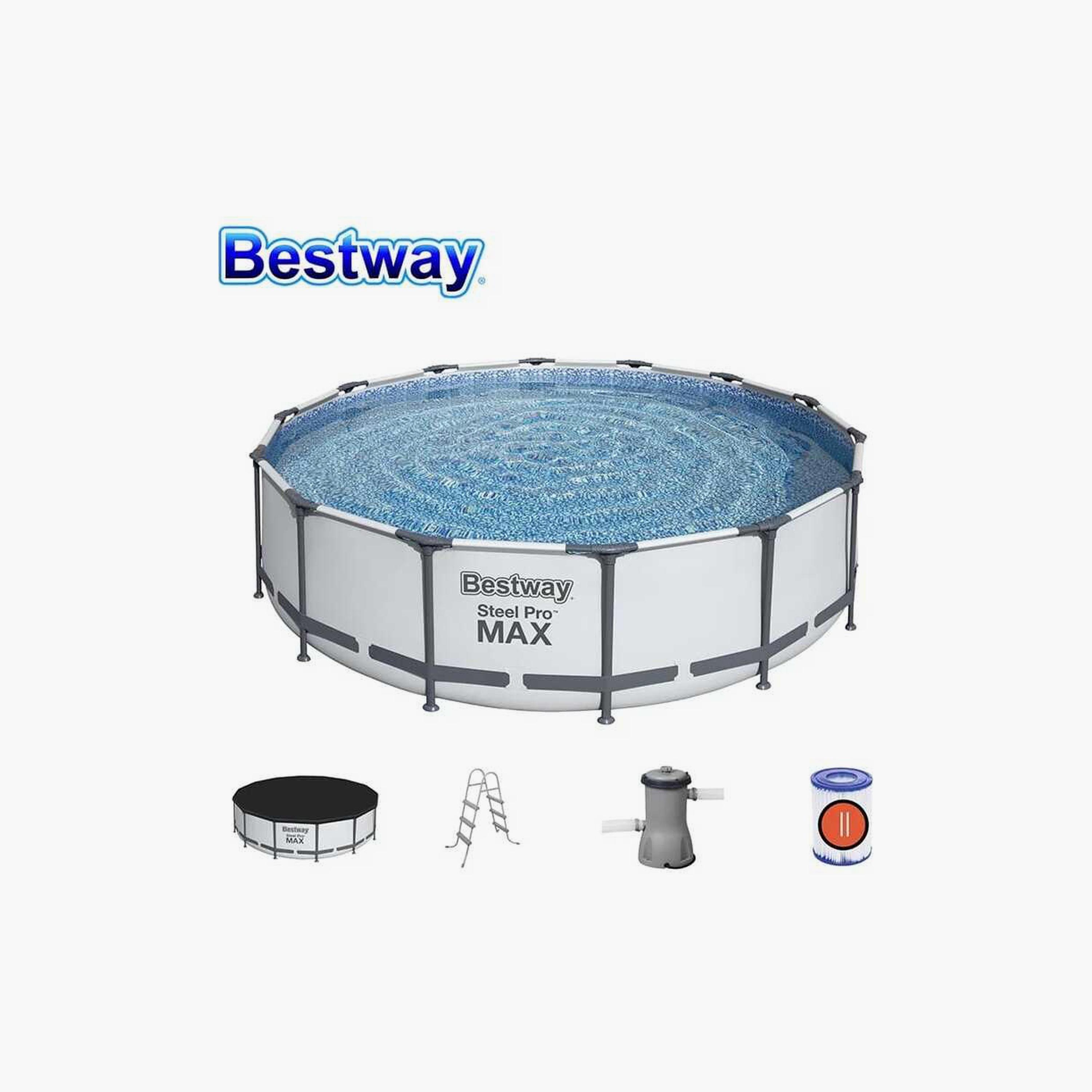 Bestway 26-56950 Steel Pro Max Pool Set with Filter Pump & Ladder-toys-outdoor-poolandbeach-beachtoys-image-11