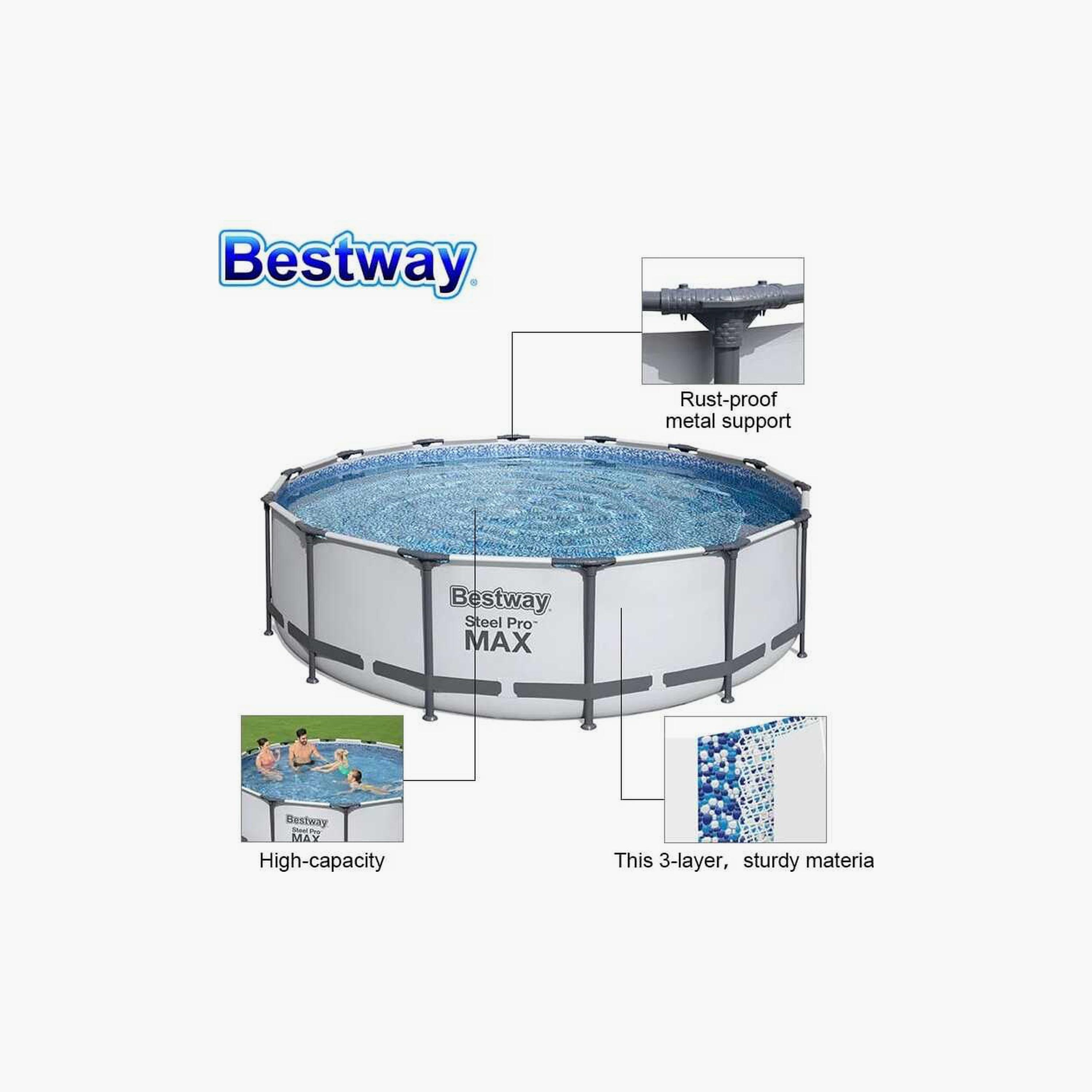 Bestway 26-56950 Steel Pro Max Pool Set with Filter Pump & Ladder-toys-outdoor-poolandbeach-beachtoys-image-12