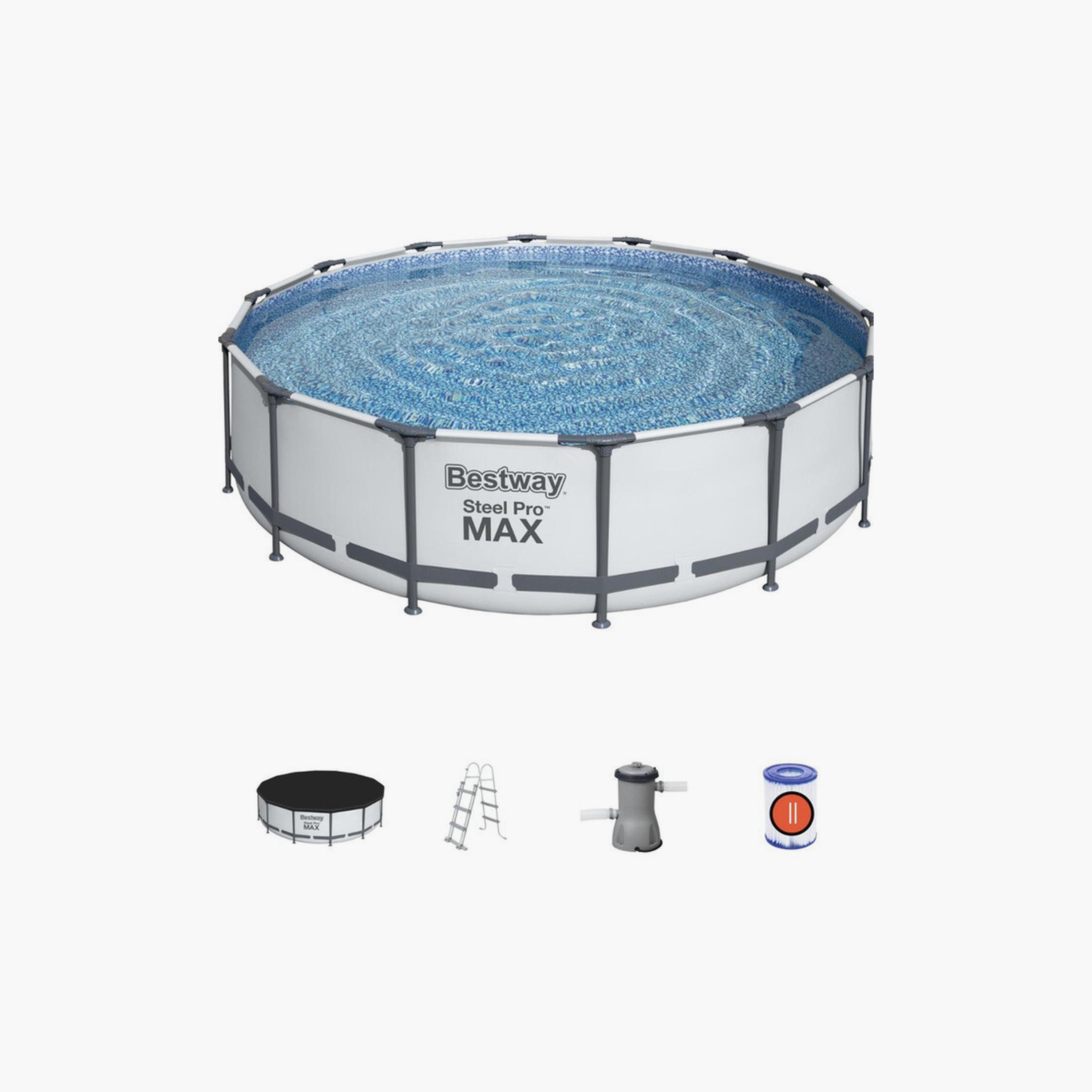 Bestway 26-56950 Steel Pro Max Pool Set with Filter Pump & Ladder-toys-outdoor-poolandbeach-beachtoys-image-9