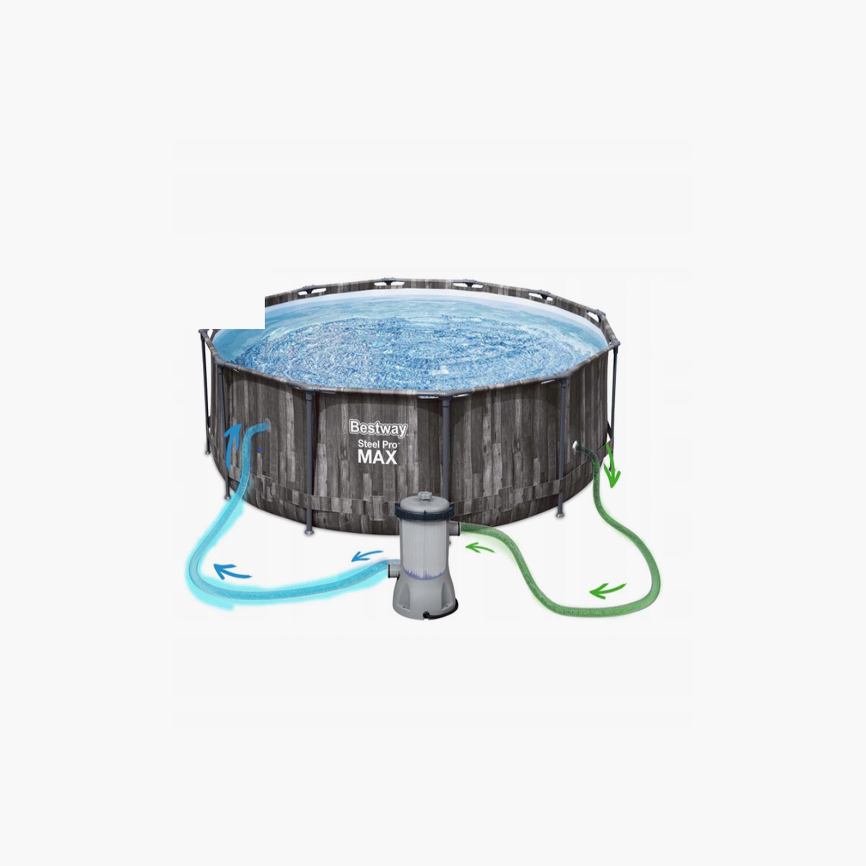 Bestway 26-5614X Steel Pro Max Pool Set with Filter Pump and Ladder-toys-outdoor-poolandbeach-beachtoys-image-2