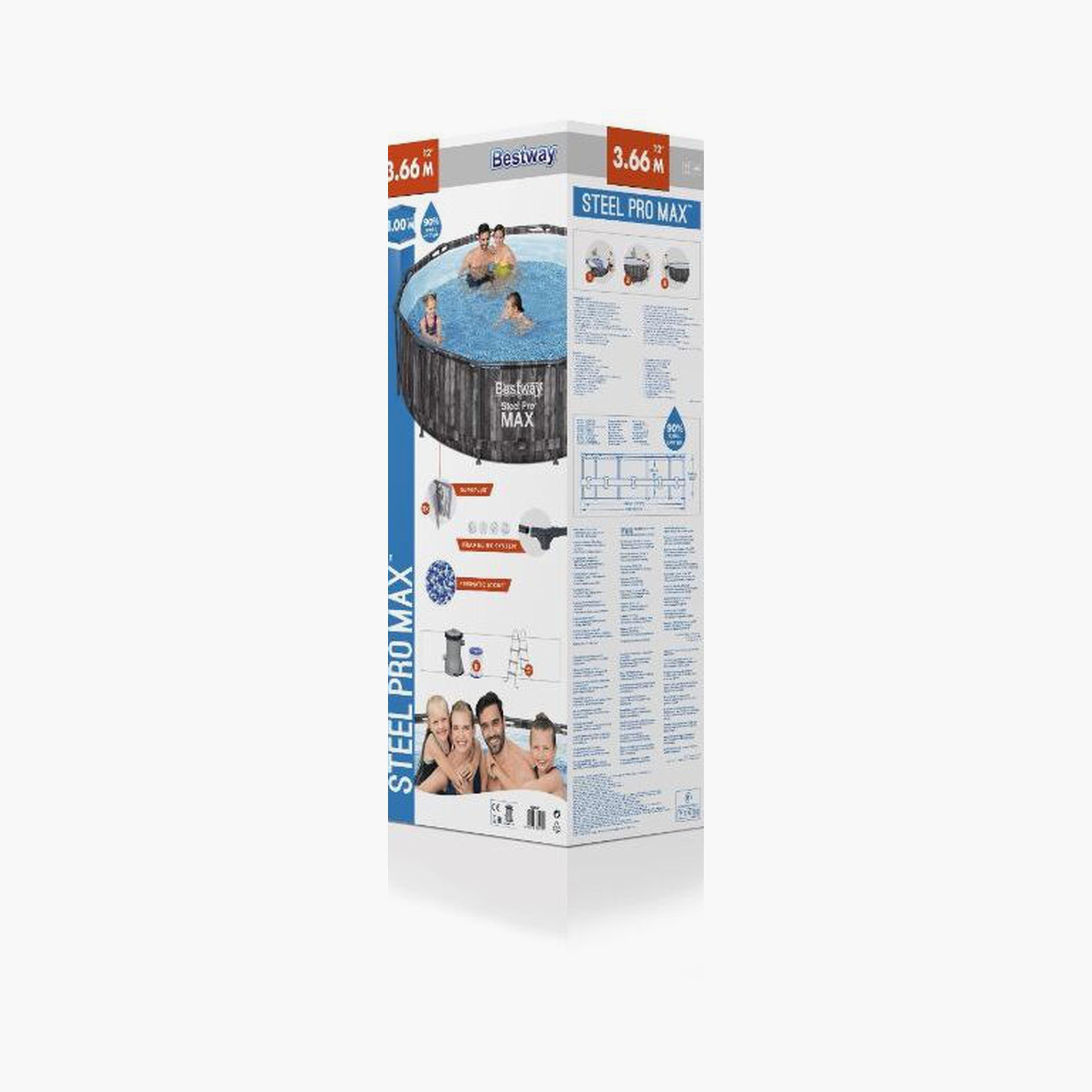 Bestway 26-5614X Steel Pro Max Pool Set with Filter Pump and Ladder-toys-outdoor-poolandbeach-beachtoys-image-8