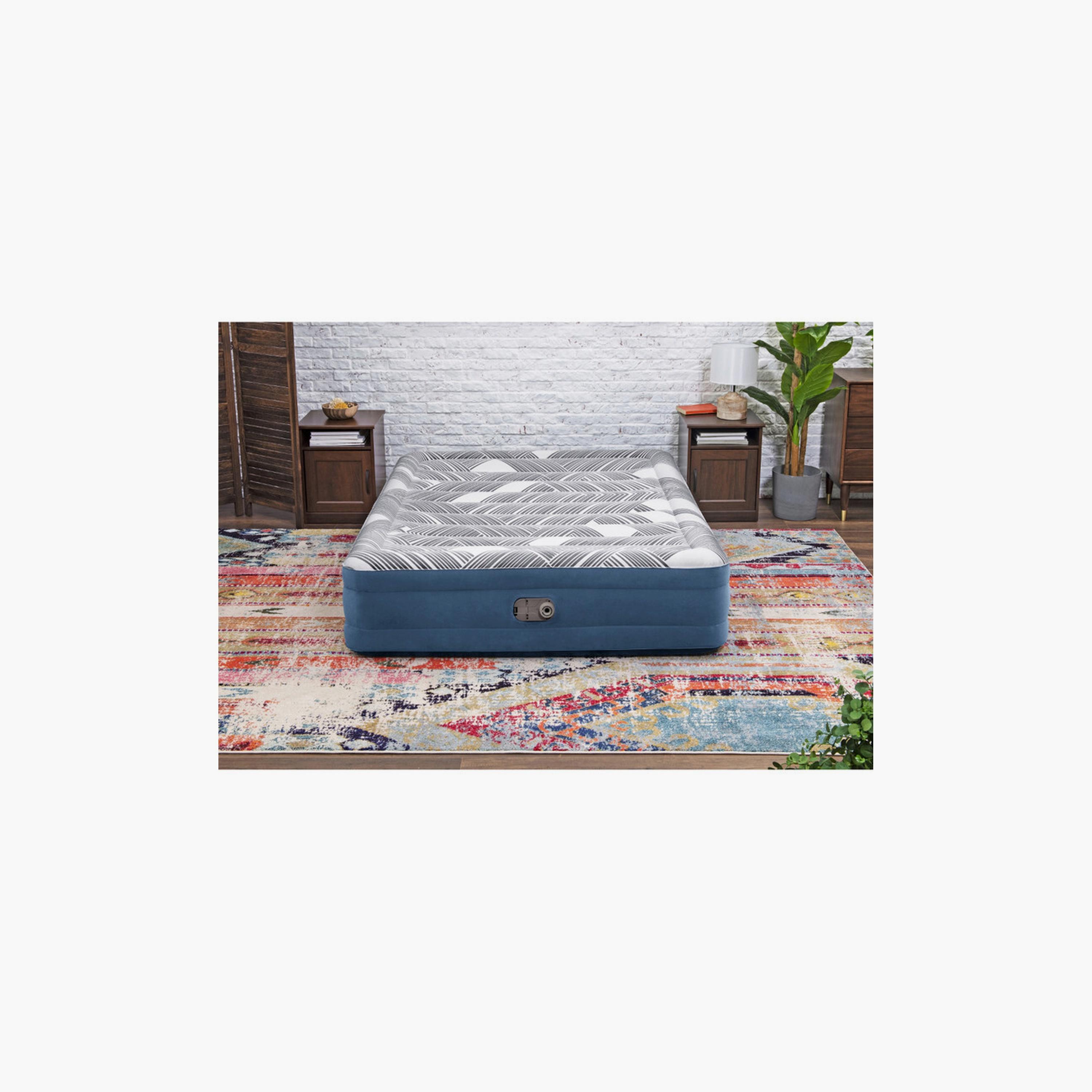 Bestway 26-6713C Tritech Fashion Flock Air Mattress with Built-In AC Pump - Queen-baby-nursery-mattresses-image-4