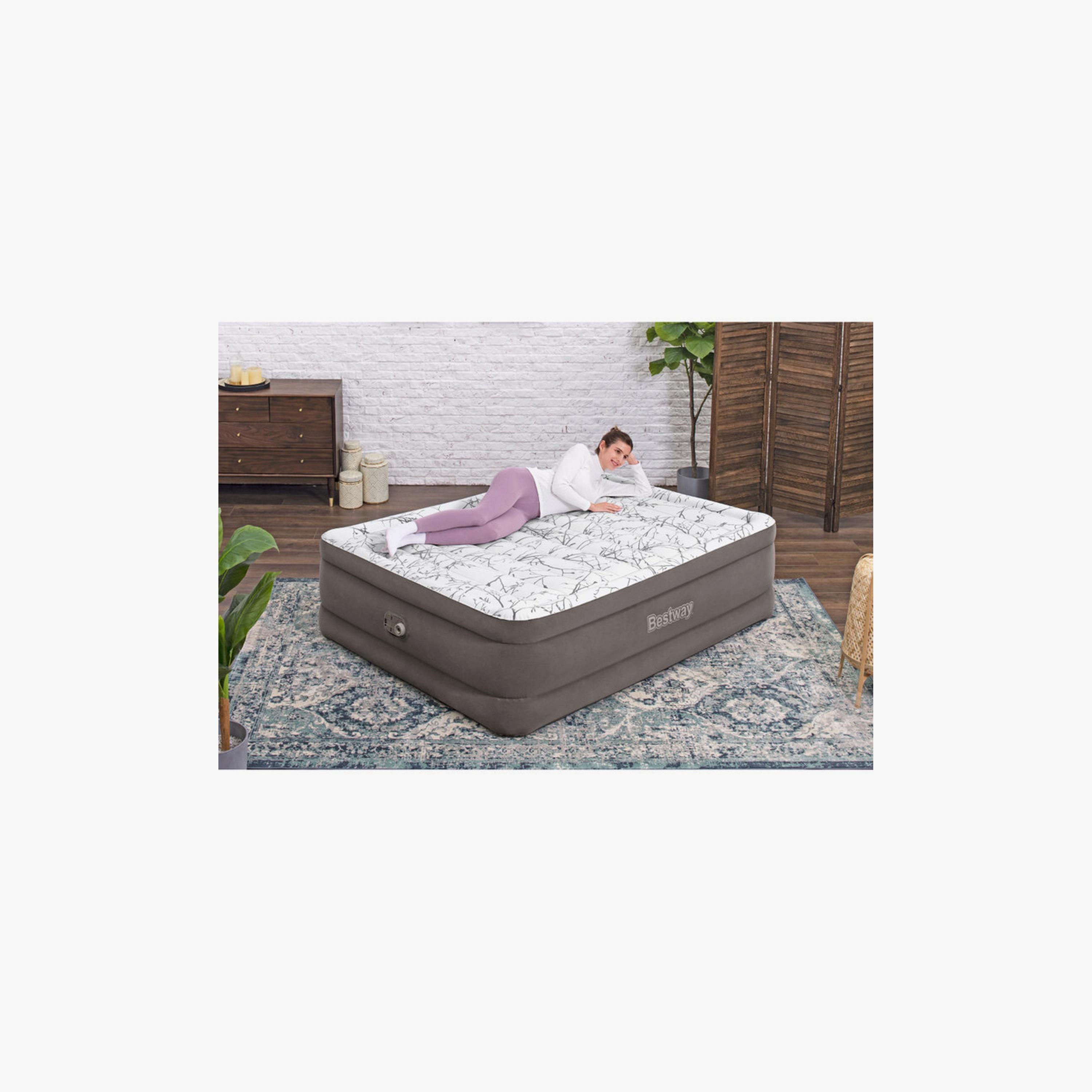 Bestway 26-6713E Tritech Fashion Flock Air Mattress with Built-In AC Pump - Queen-baby-nursery-mattresses-image-12