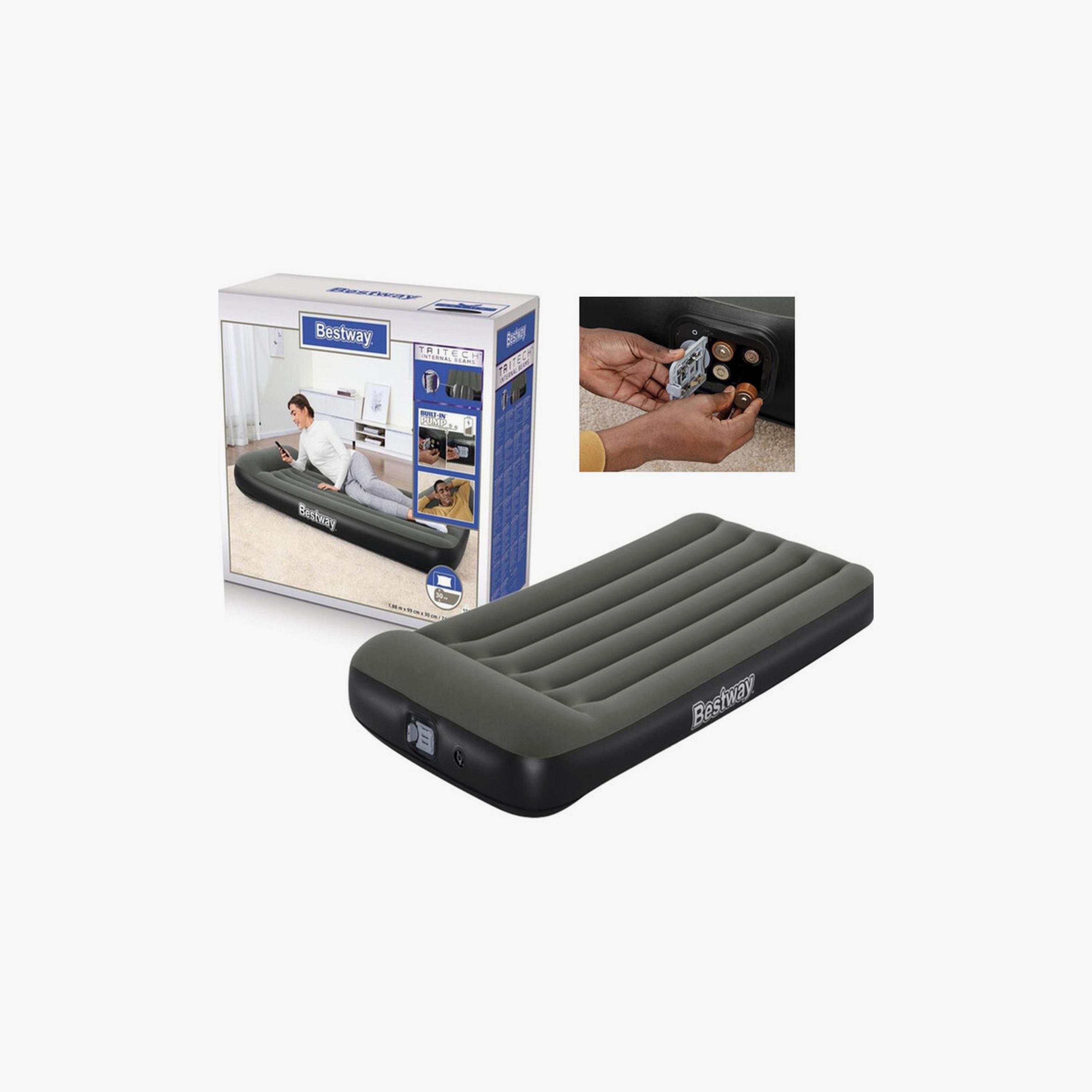 Bestway 26-67929 Tritech Airbed with Built-In Battery Power Pump - Twin-baby-nursery-mattresses-image-8