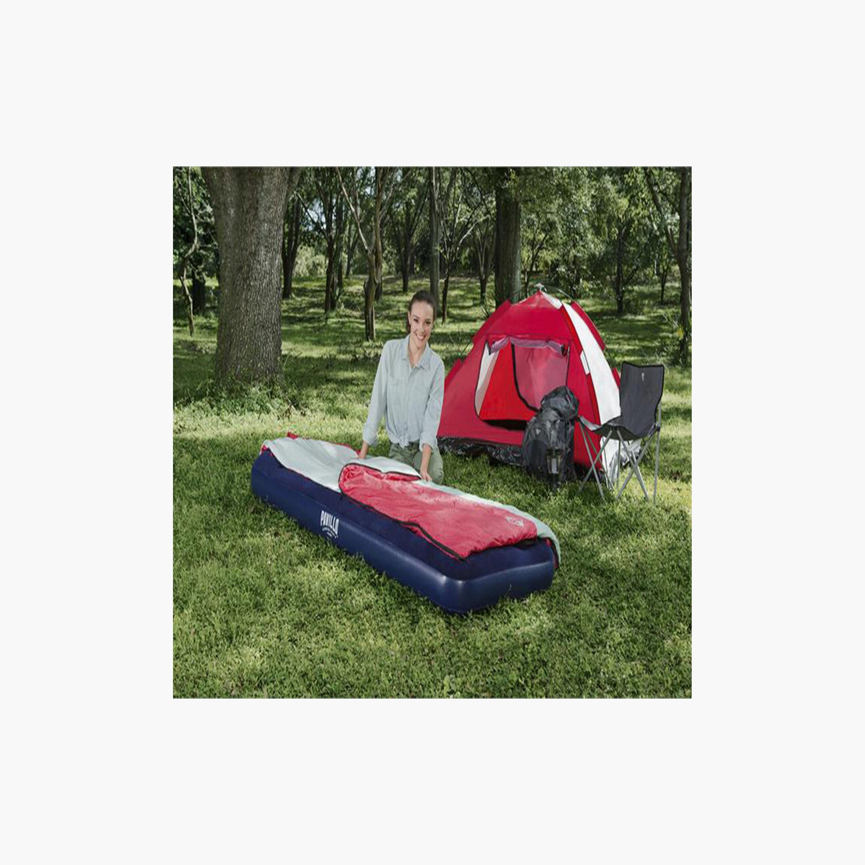 Bestway 26-67223 Easy Inflate Flocked Air Bed with Built In Foot Pump - Single-baby-nursery-mattresses-image-11
