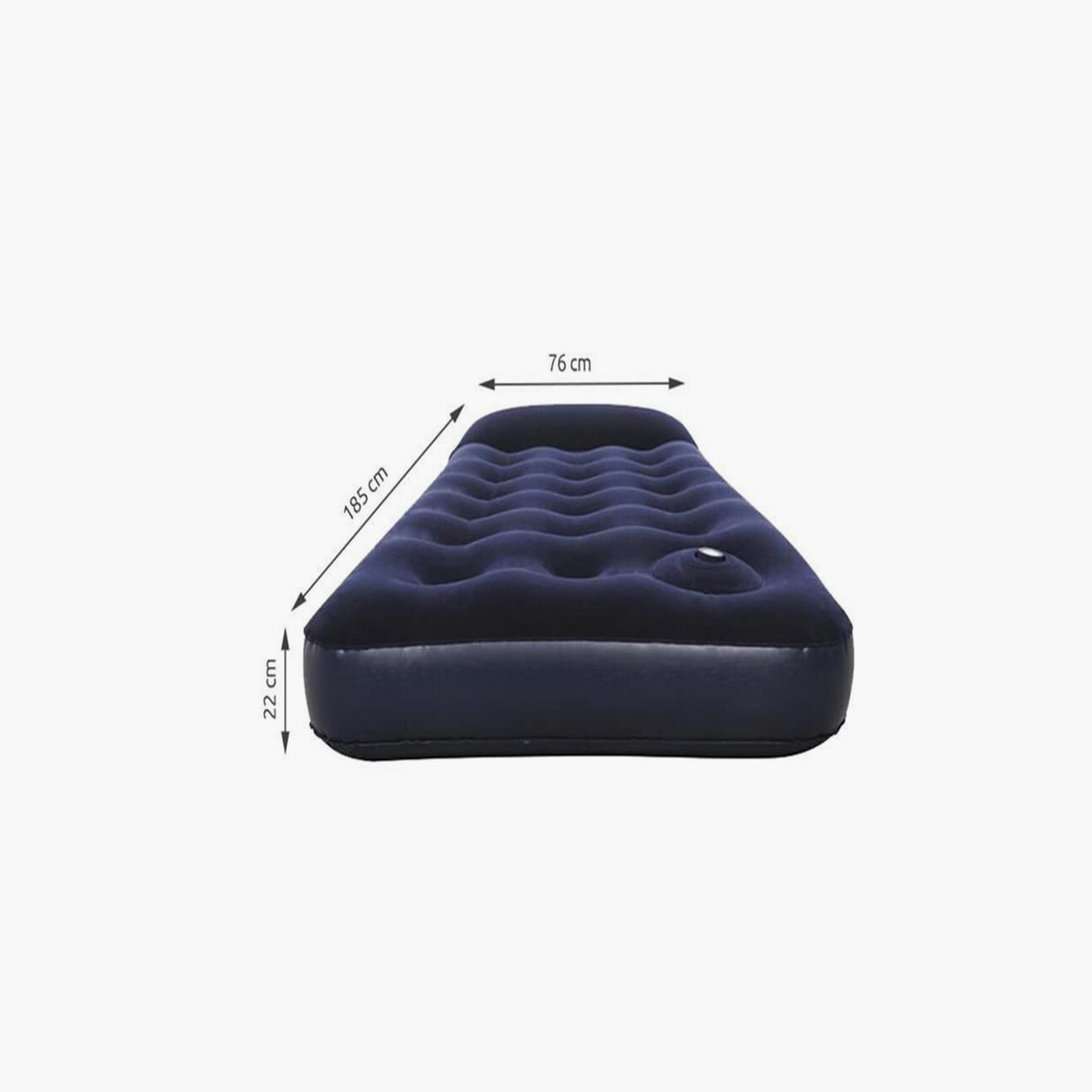 Bestway 26-67223 Easy Inflate Flocked Air Bed with Built In Foot Pump - Single-baby-nursery-mattresses-image-5