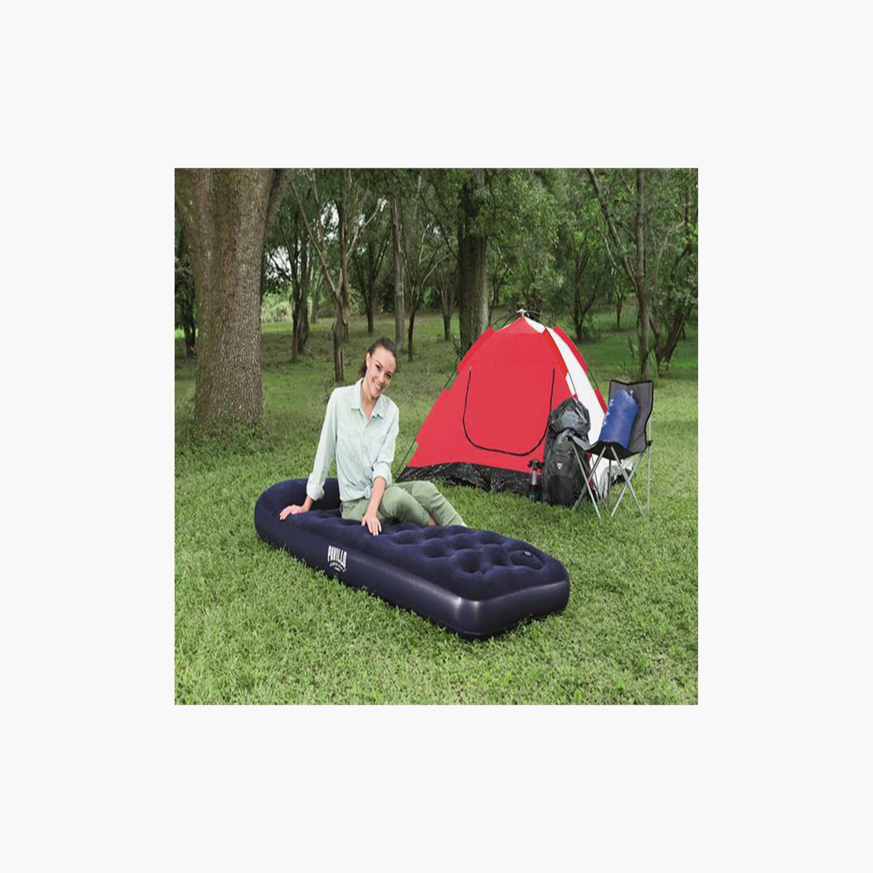 Bestway 26-67223 Easy Inflate Flocked Air Bed with Built In Foot Pump - Single-baby-nursery-mattresses-image-8