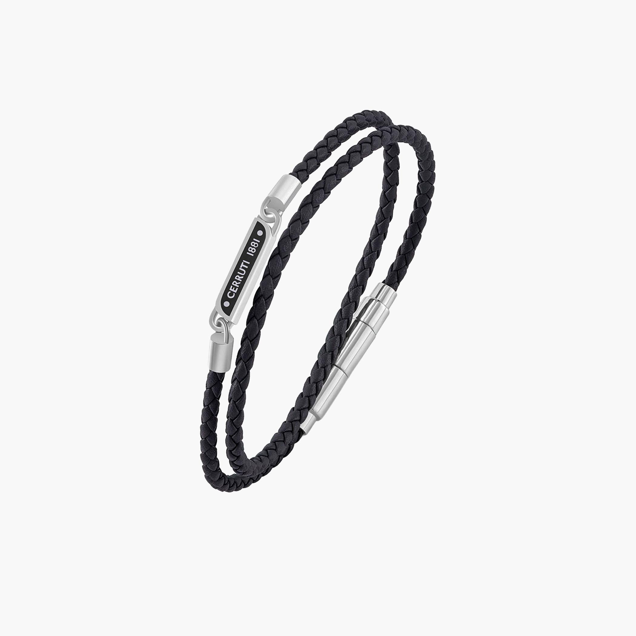 سوار رجالي جلد مضفر-women-watchesandjewellery-jewellery-banglesandbracelets-image-1