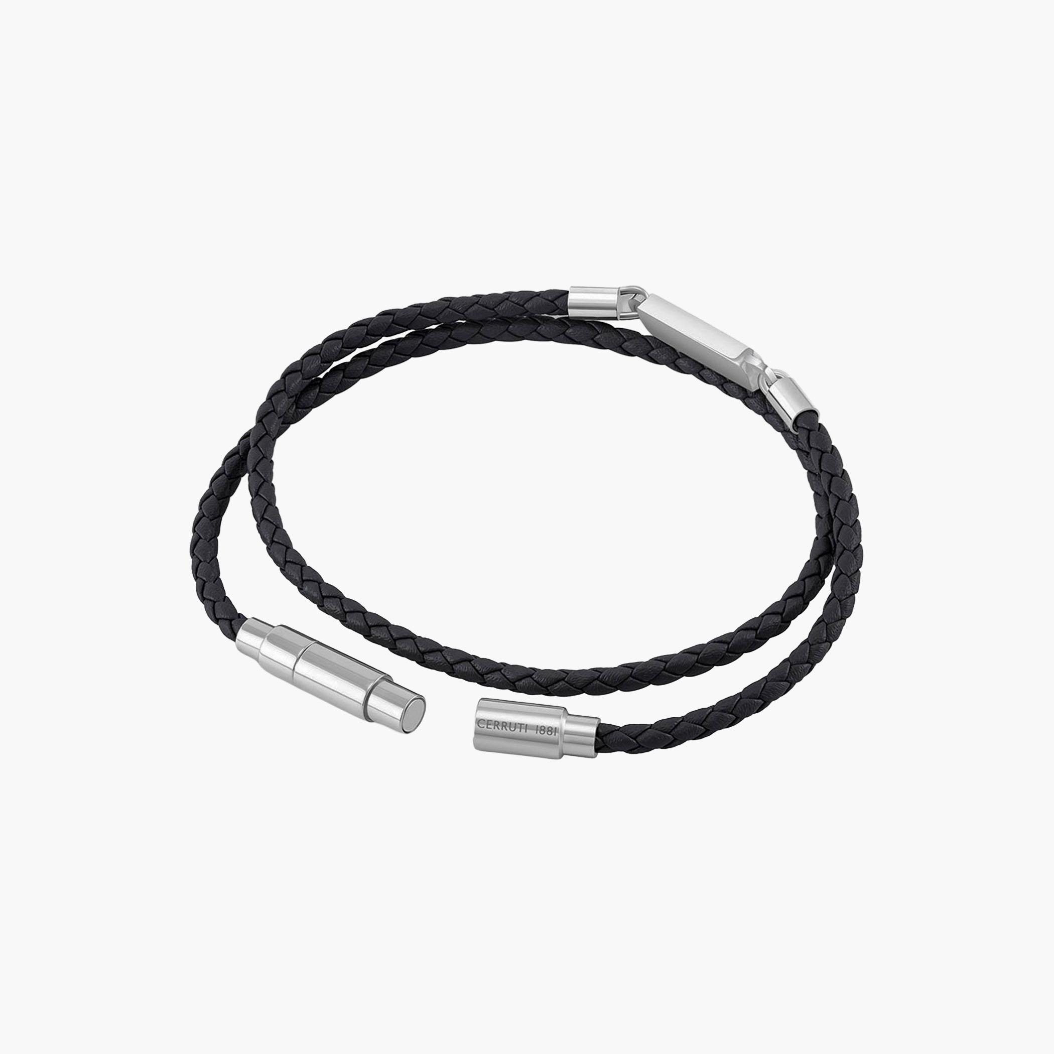 سوار رجالي جلد مضفر-women-watchesandjewellery-jewellery-banglesandbracelets-image-2