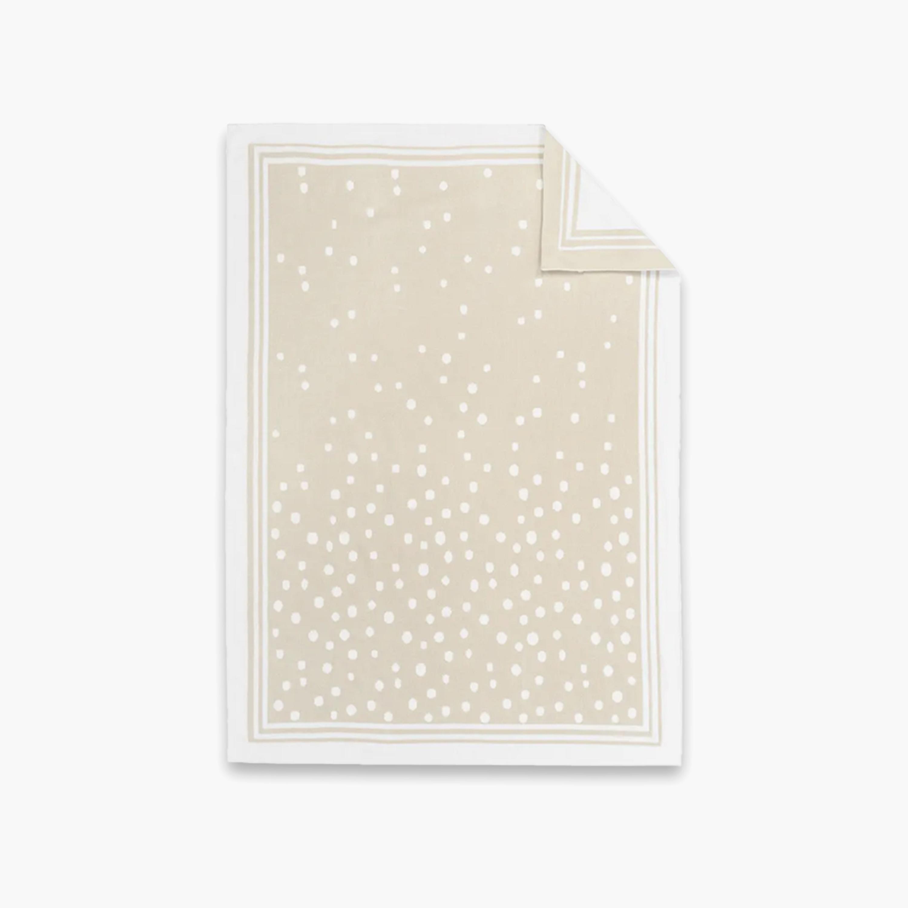 Star Babies Cotton Knitted Blanket - 75x102 cm - Beige-baby-nursery-blanketsandswaddles-blanketsandquilts-image-1