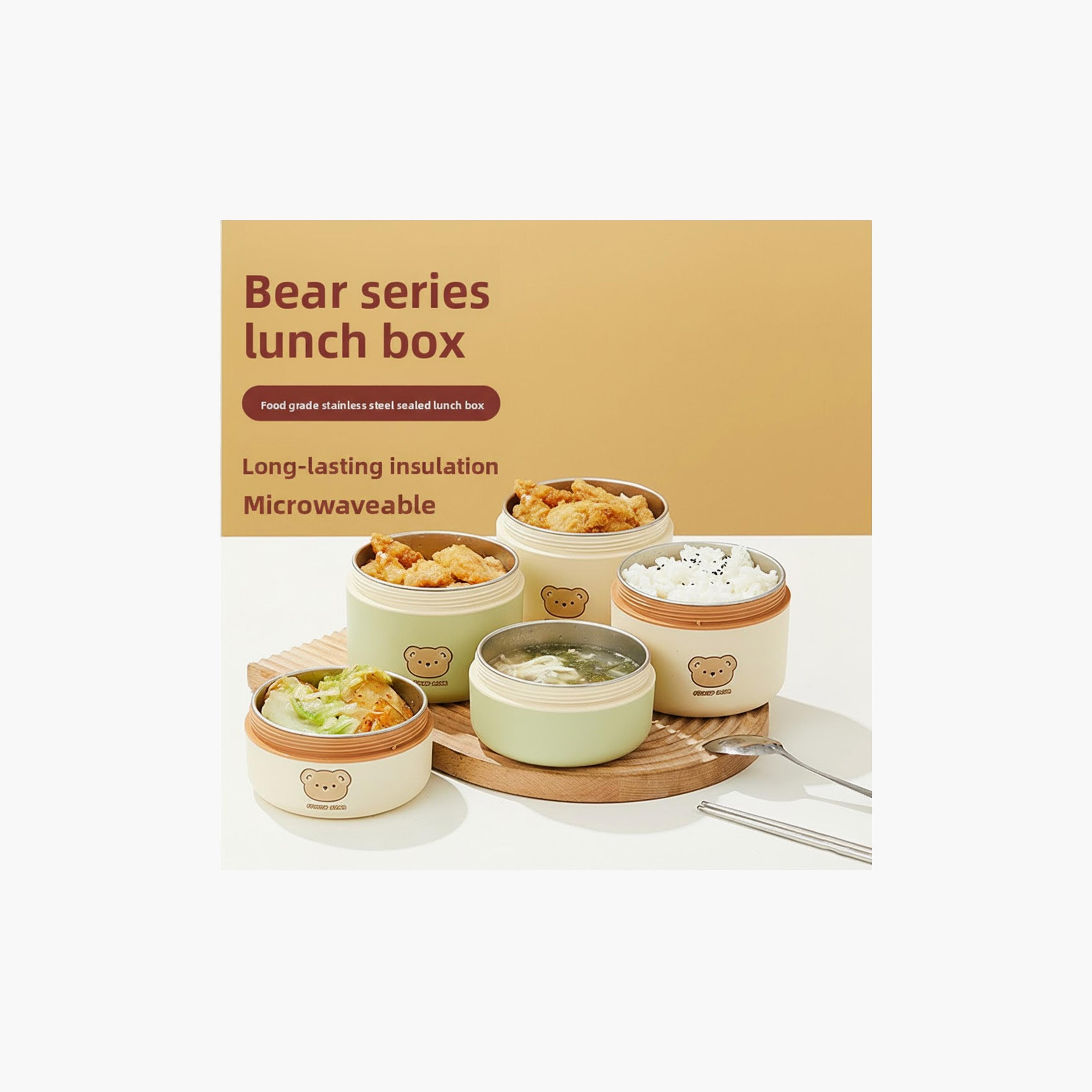 صندوق غداء عازل للحرارة ستانلس ستيل 304 - 400 مل من ستار بيبيز-school-lunchessentials-lunchboxes-image-7
