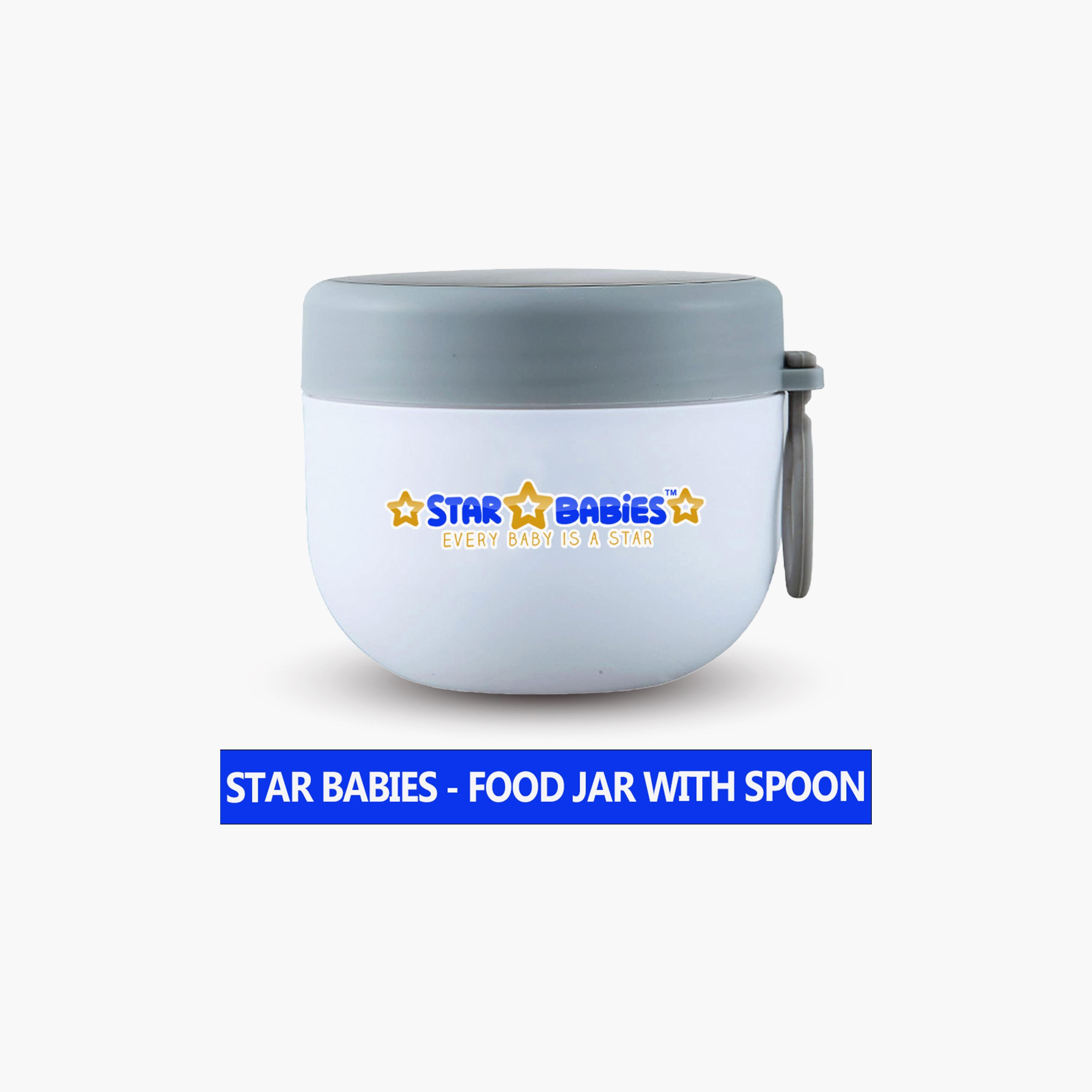 Star Babies Stainless Steel Food Jar with Spoon & Leak Proof Lid - 600 ml-baby-feeding-mealtimeessentials-image-9