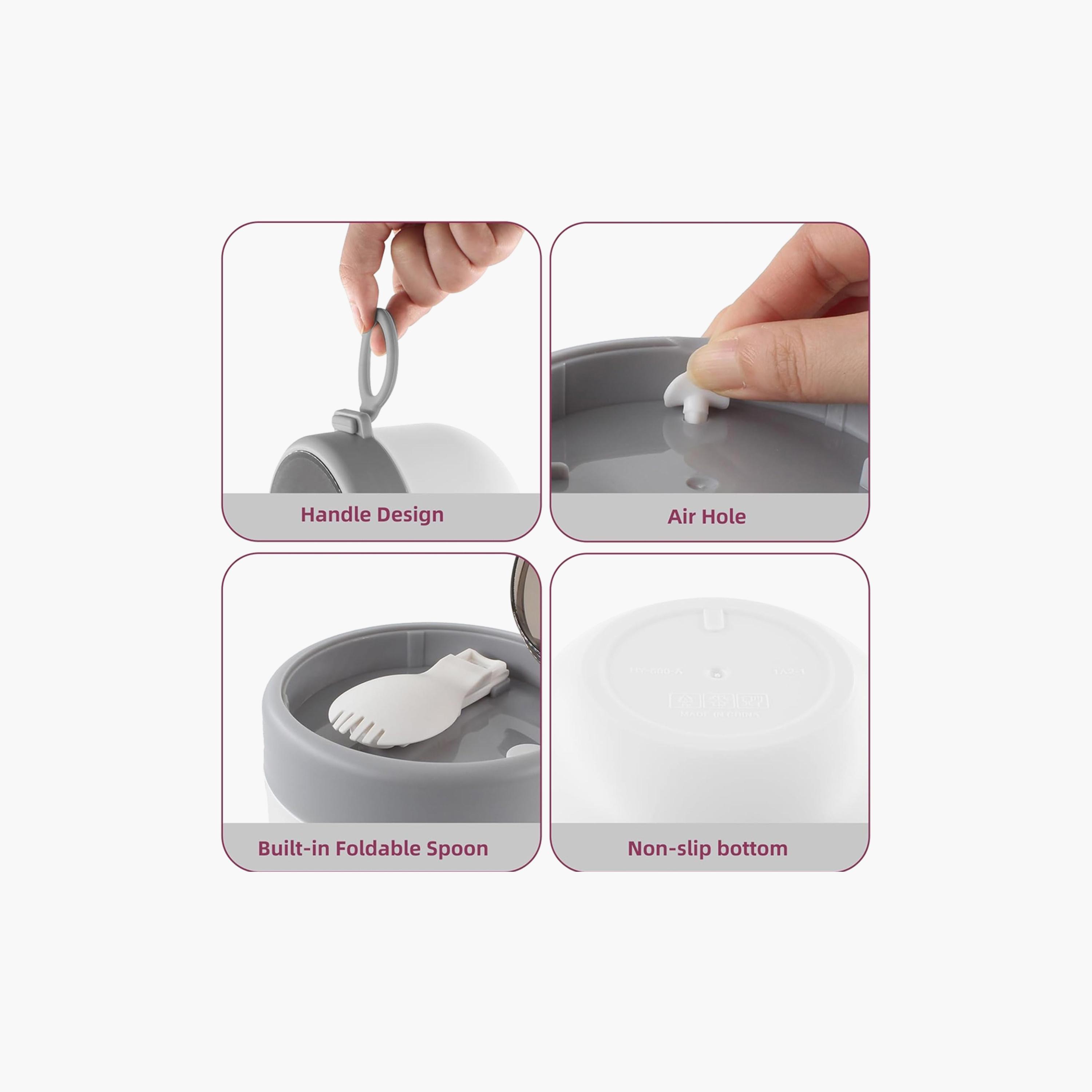 Star Babies Stainless Steel Food Jar with Spoon & Leak Proof Lid - 600 ml-baby-feeding-mealtimeessentials-image-12