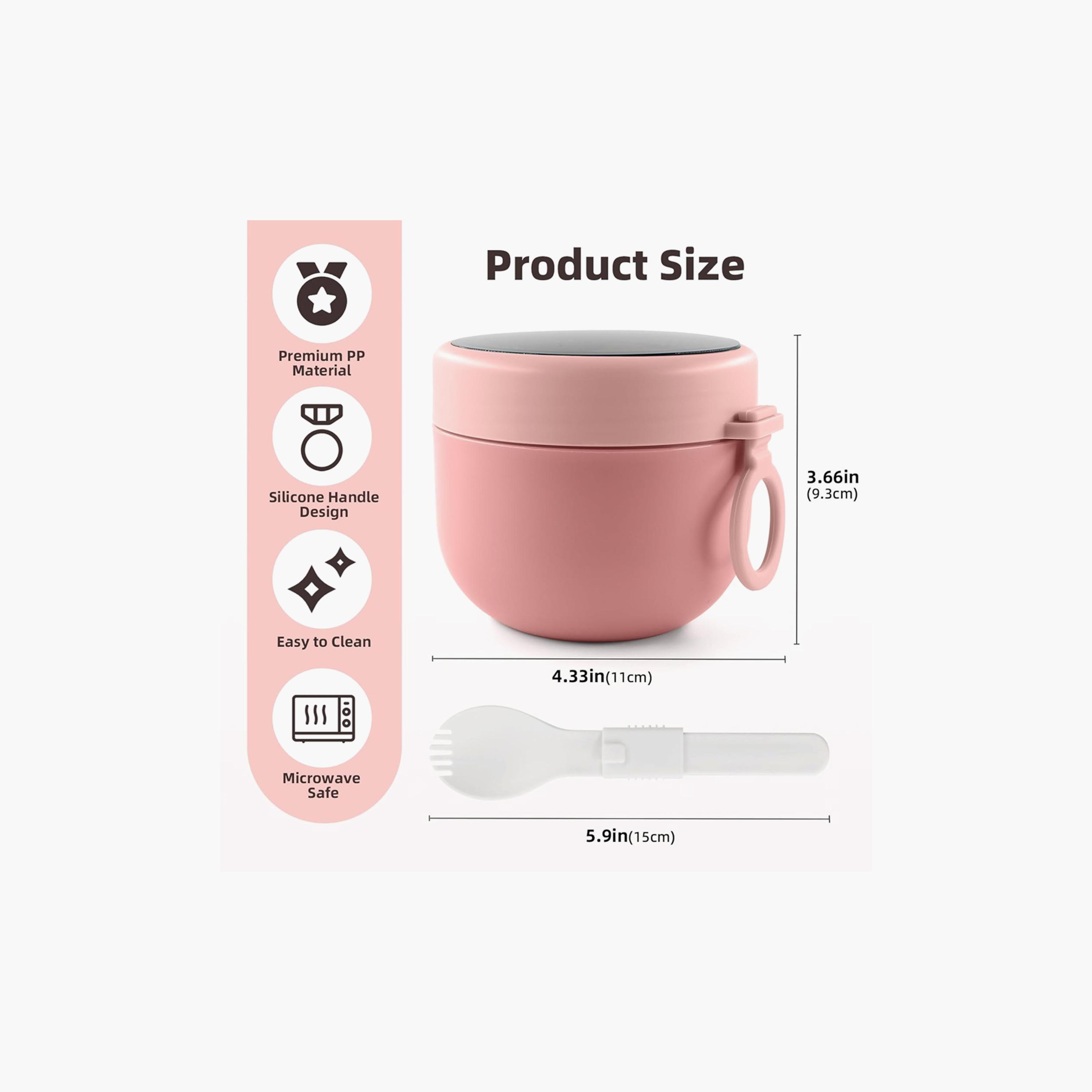 Star Babies Stainless Steel Food Jar with Spoon & Leak Proof Lid - 600 ml-baby-feeding-mealtimeessentials-image-3