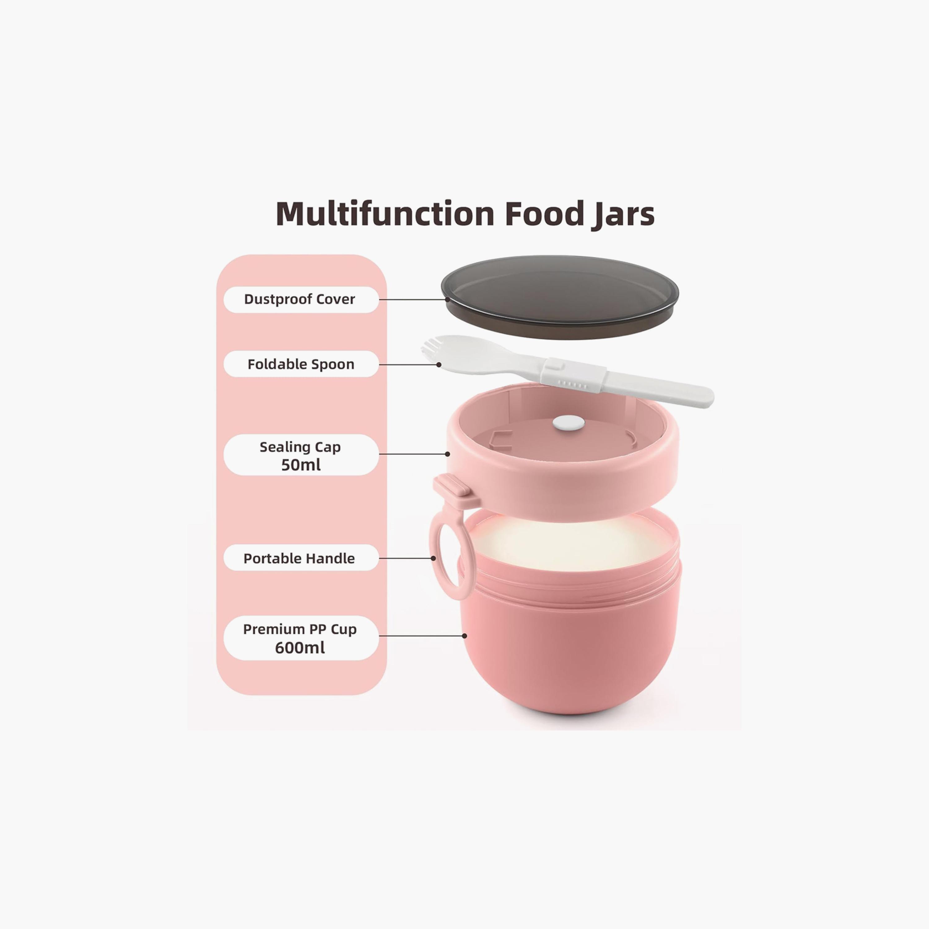 Star Babies Stainless Steel Food Jar with Spoon & Leak Proof Lid - 600 ml-baby-feeding-mealtimeessentials-image-4
