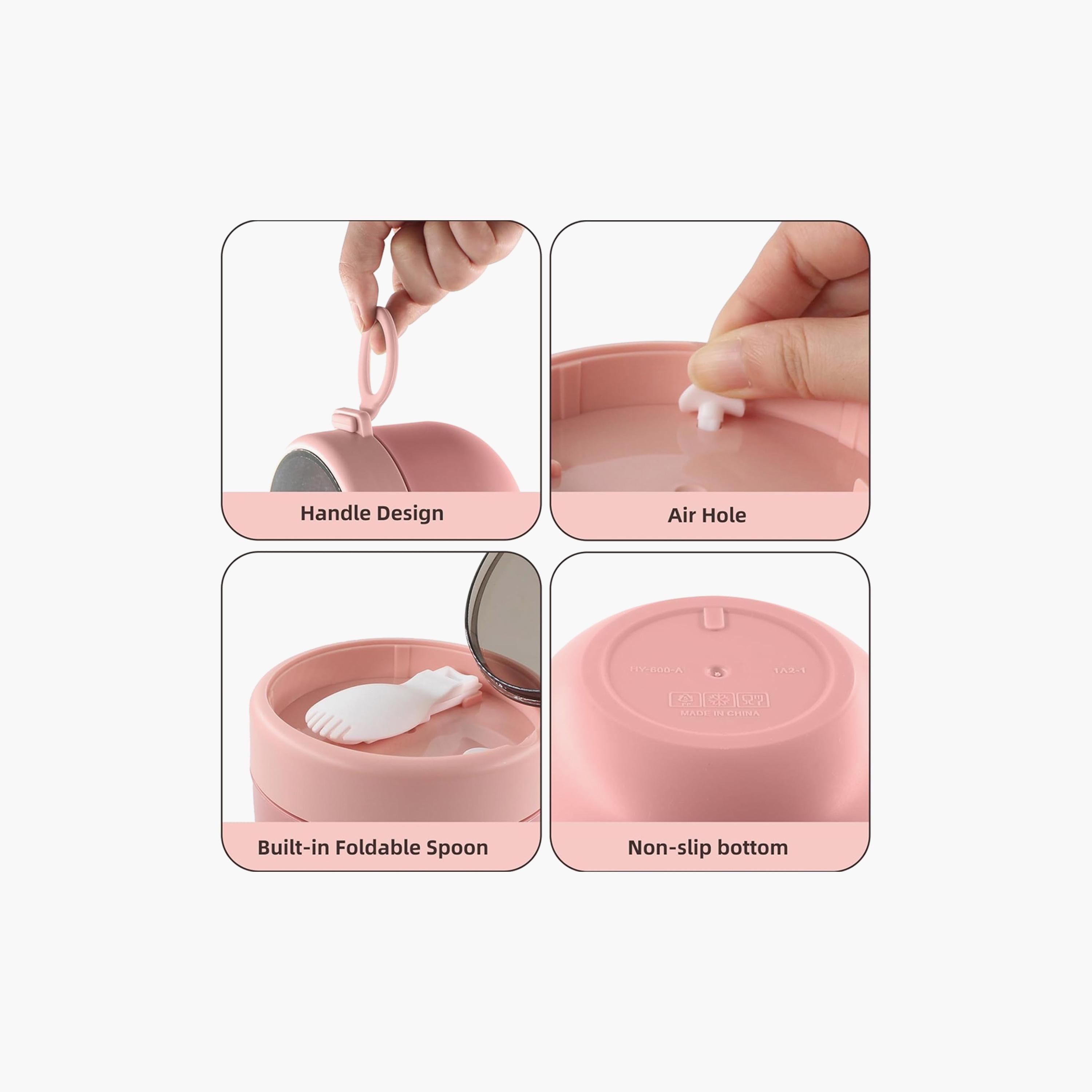 Star Babies Stainless Steel Food Jar with Spoon & Leak Proof Lid - 600 ml-baby-feeding-mealtimeessentials-image-5